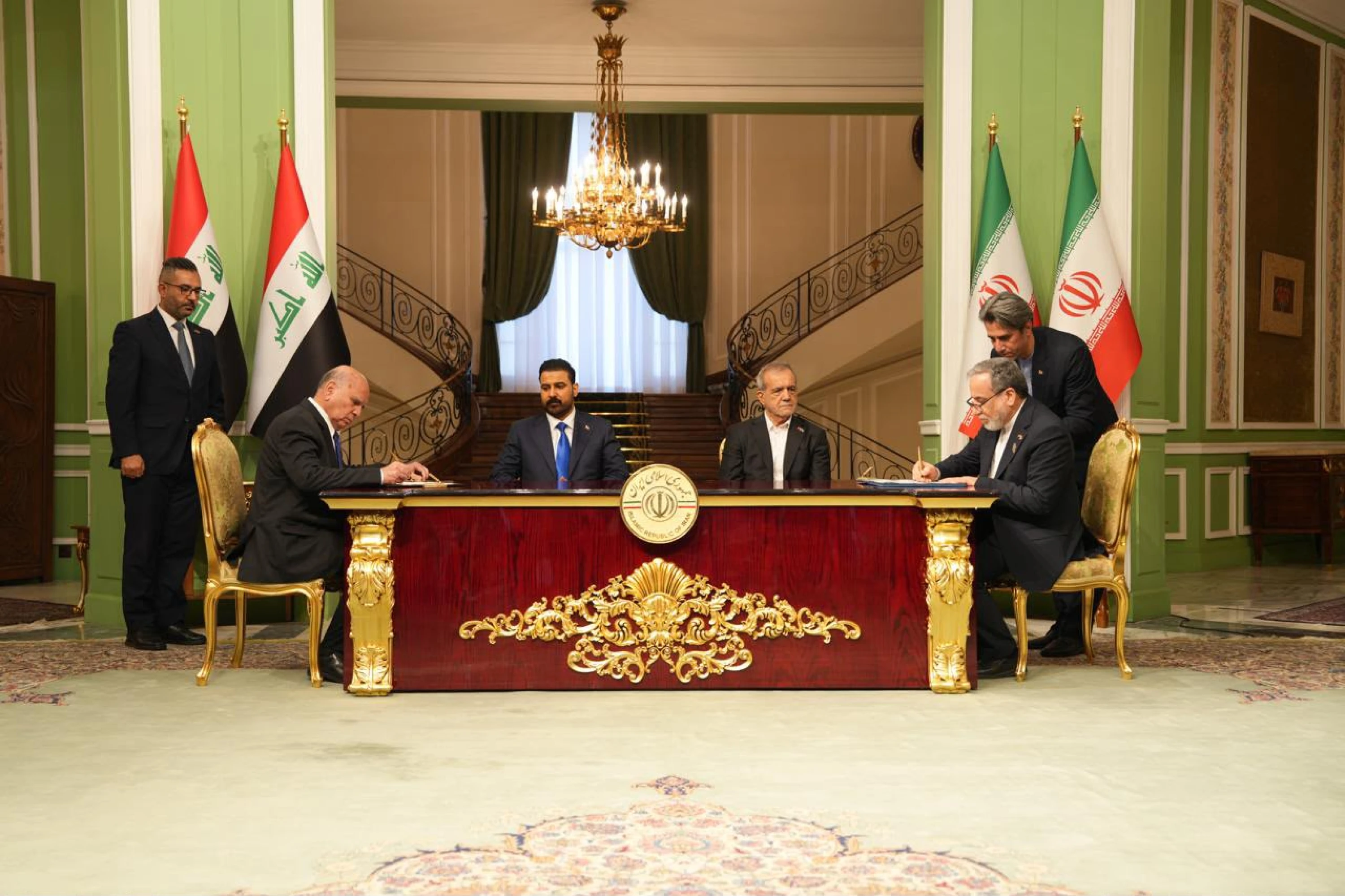 Iraq, Iran sign MoUs during Zaidi's Tehran visit Speaking at a joint press conference alongside Pezeshkian before signing the agreements, Zaidi said that “Iraq and Iran have a shared security, and we will not allow any threat against Iran to be launched from Iraqi territory.”