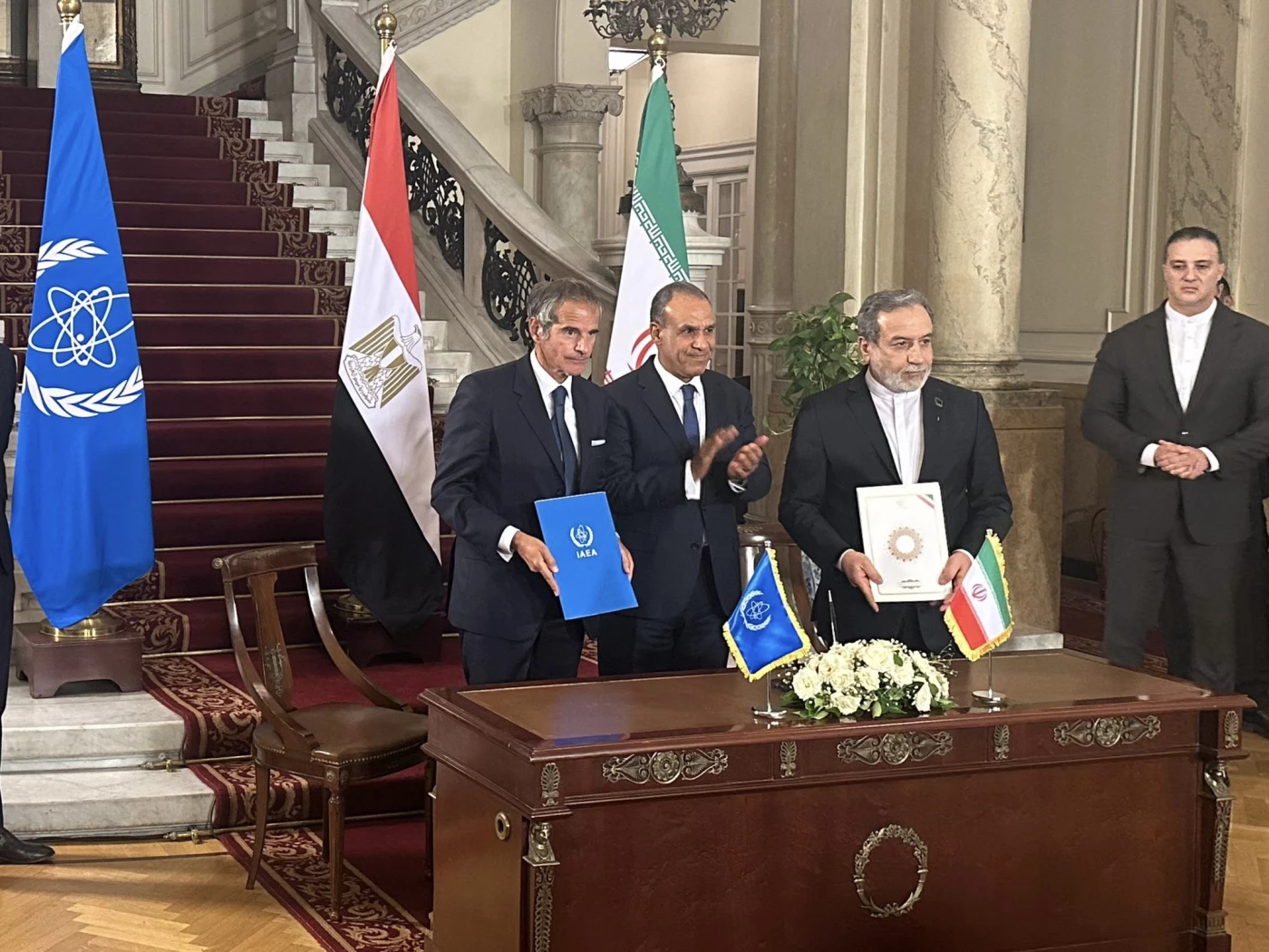 Image of IAEA chief hails nuclear inspection agreement with Iran