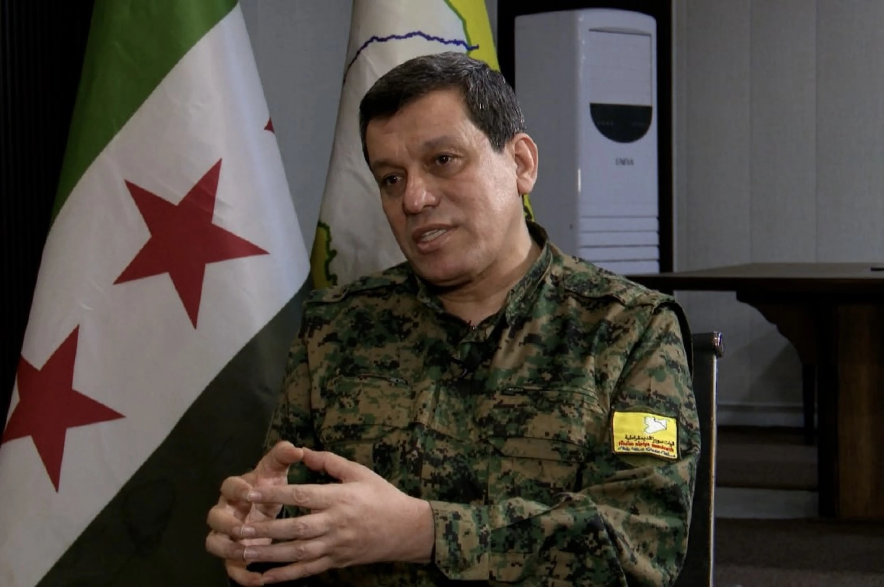 Image of Syrian forces will not enter Kurdish regions, says SDF chief