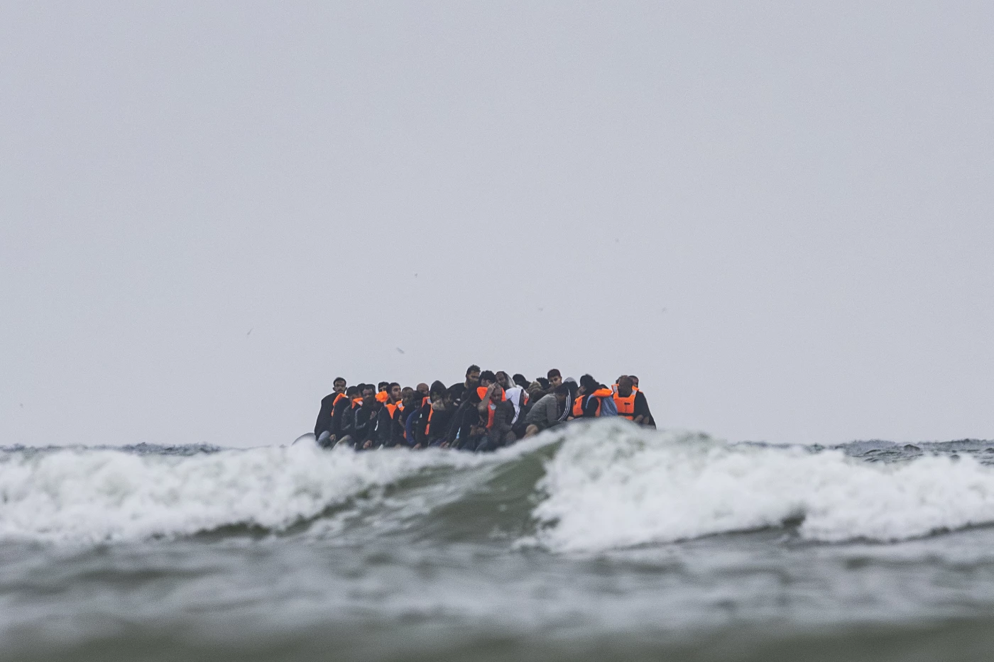 Dinghy carrying 70 Kurds stranded in English Channel: Activist Image
