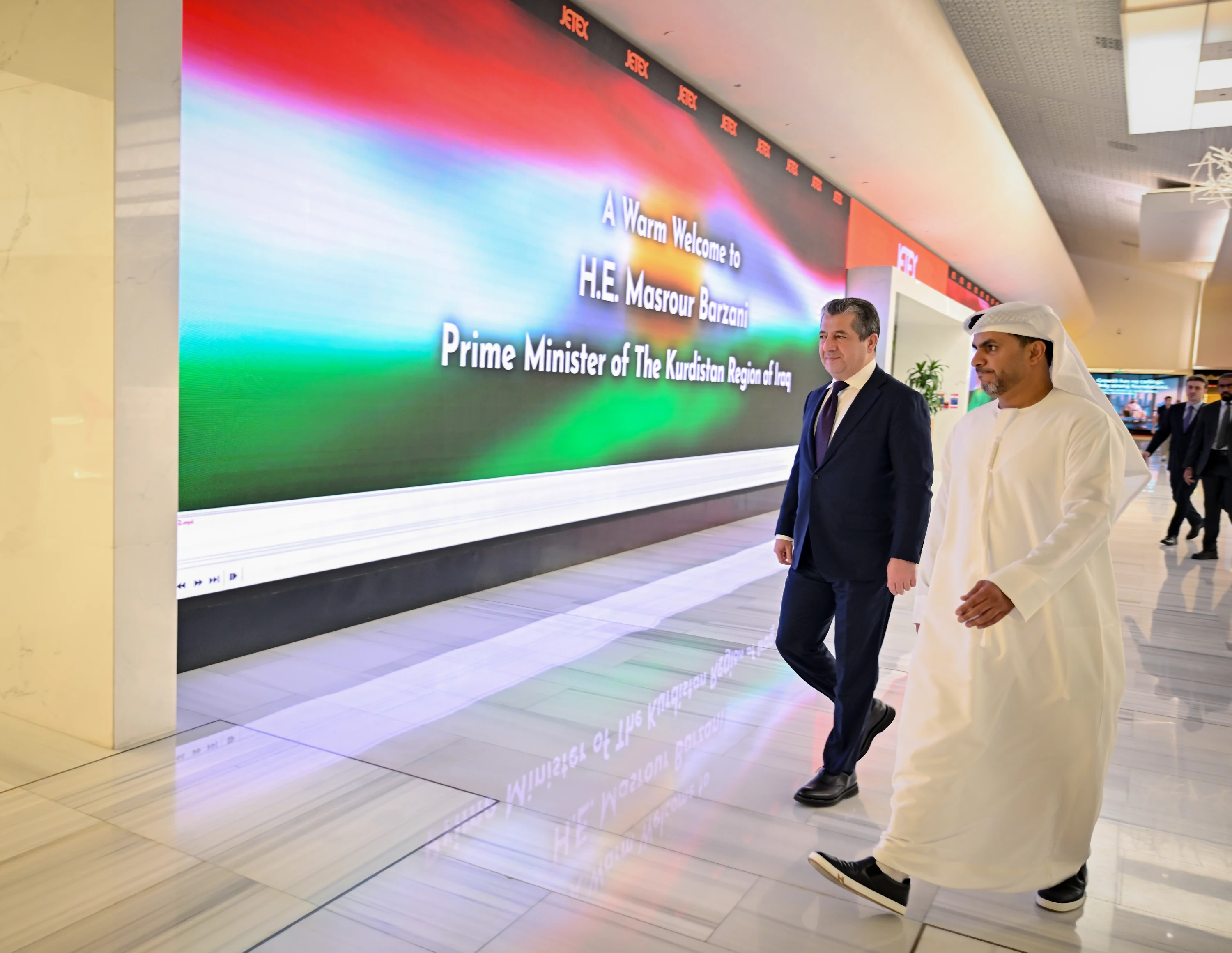 Image of PM Barzani arrives in Dubai for World Governments Summit 