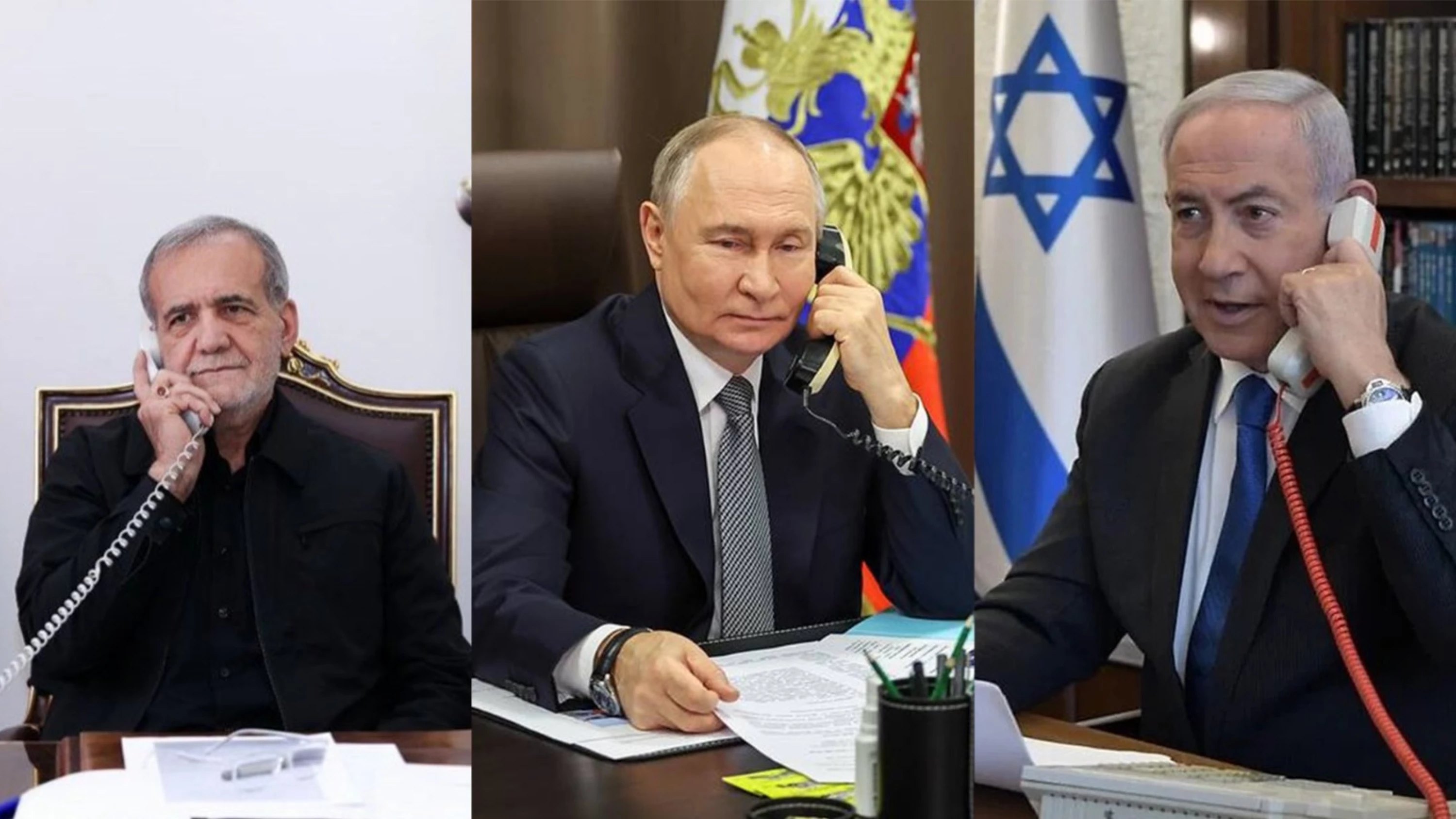 Image of Putin pushes for ‘mediation’ in talks with Netanyahu, Pezeshkian 