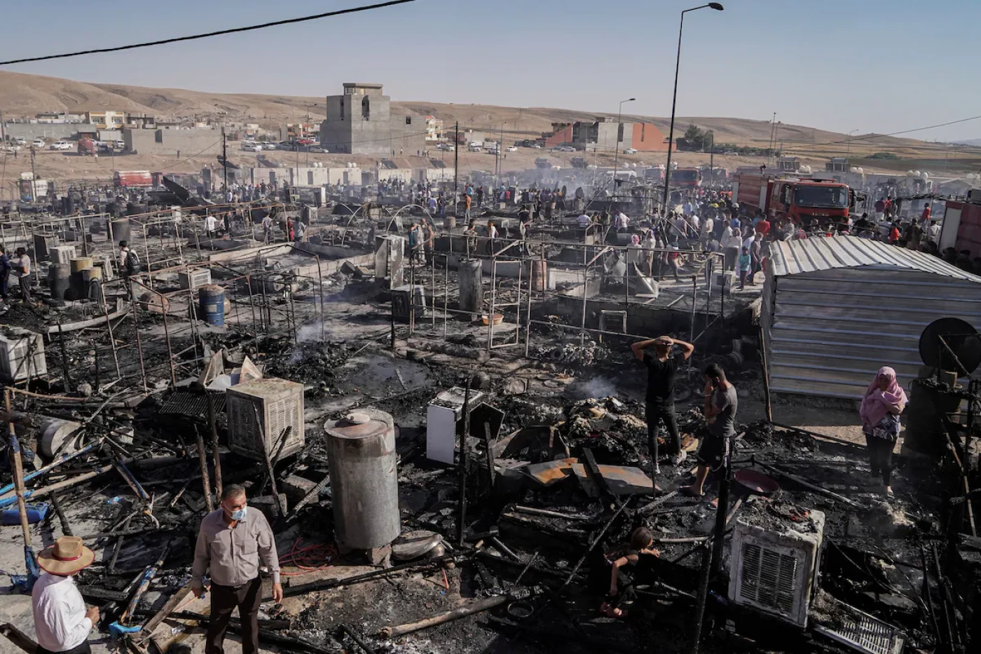 Image of Suicide drone crashes into displaced Yazidis camp in Zakho