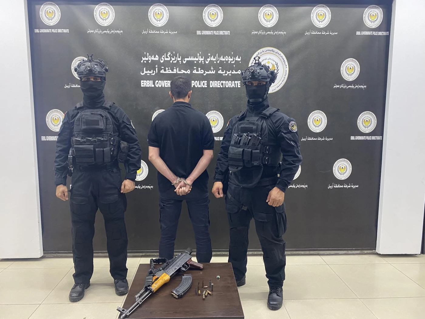 Image of Erbil police reveal details of gas station shooting that killed three