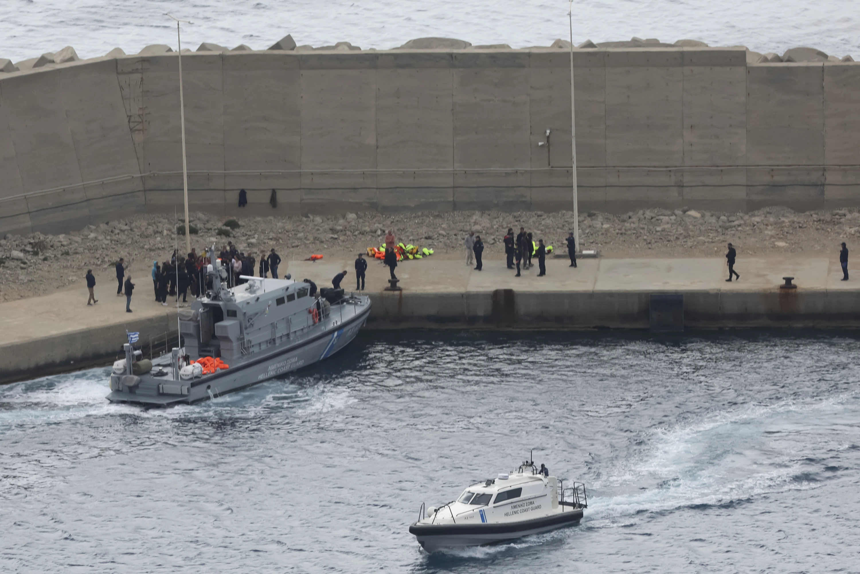 Image of Gaza aid flotilla disembarks in Greece after Israeli interception