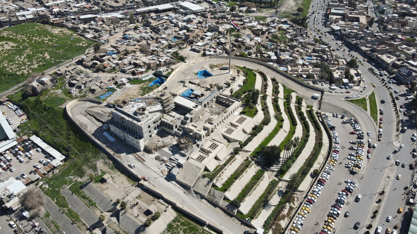 Image of The reconstruction of the Mosque of Prophet Yunus in Mosul