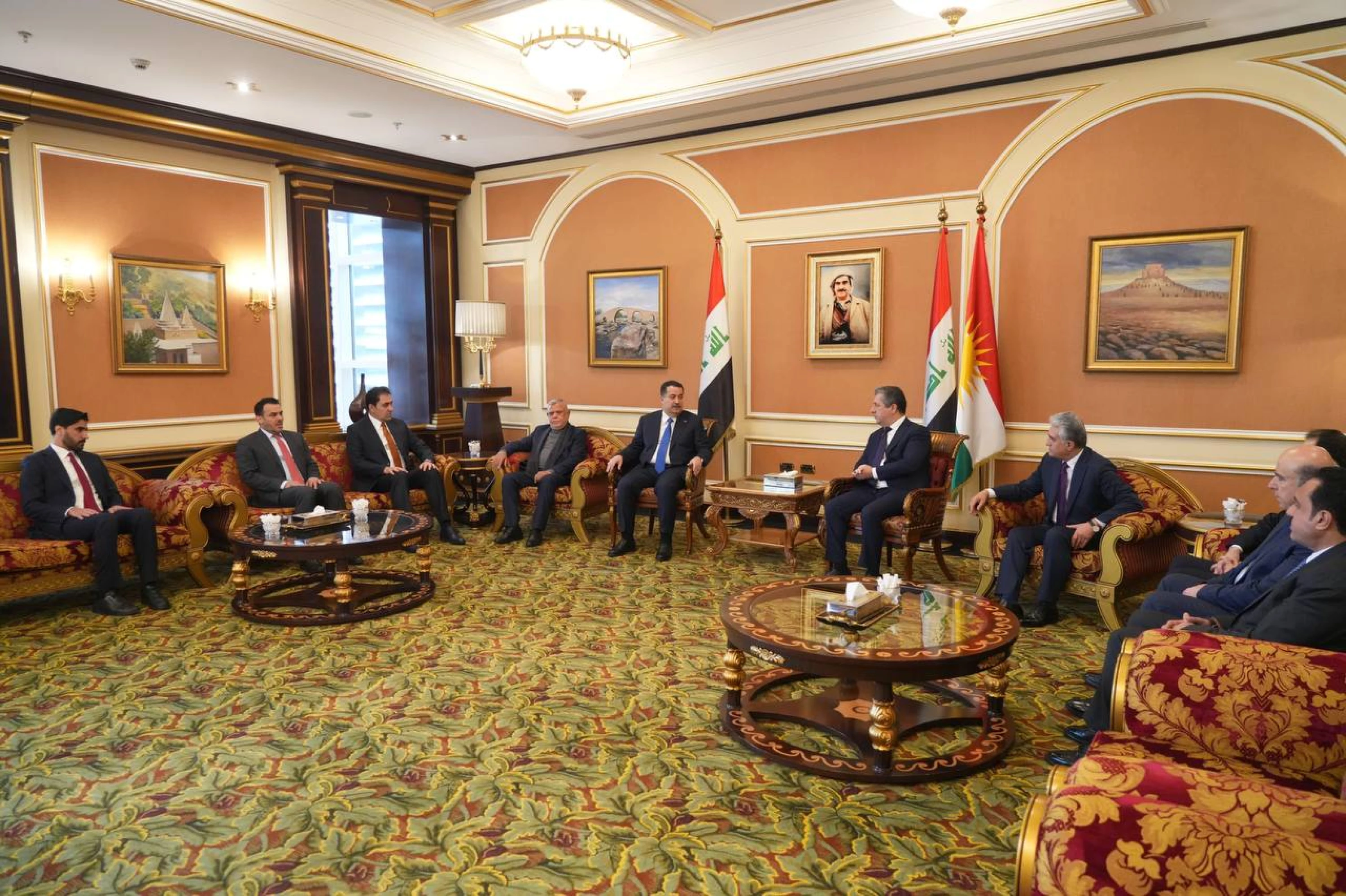 Image of Coordination Framework delegation arrives in Erbil
