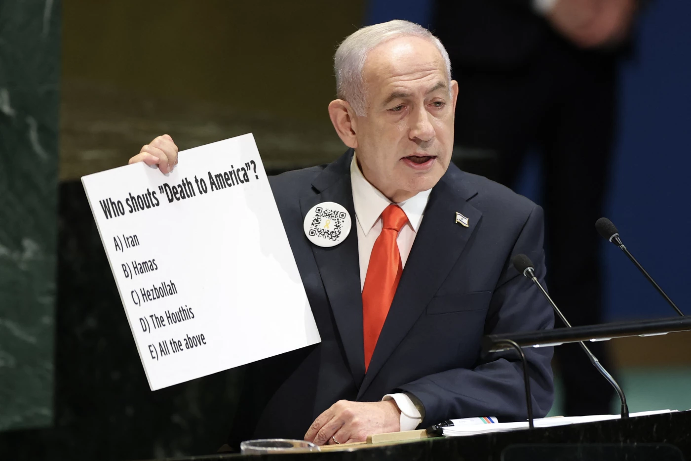 Image of Netanyahu's UNGA speech clear threat to Iran-backed Iraqi factions: Security expert