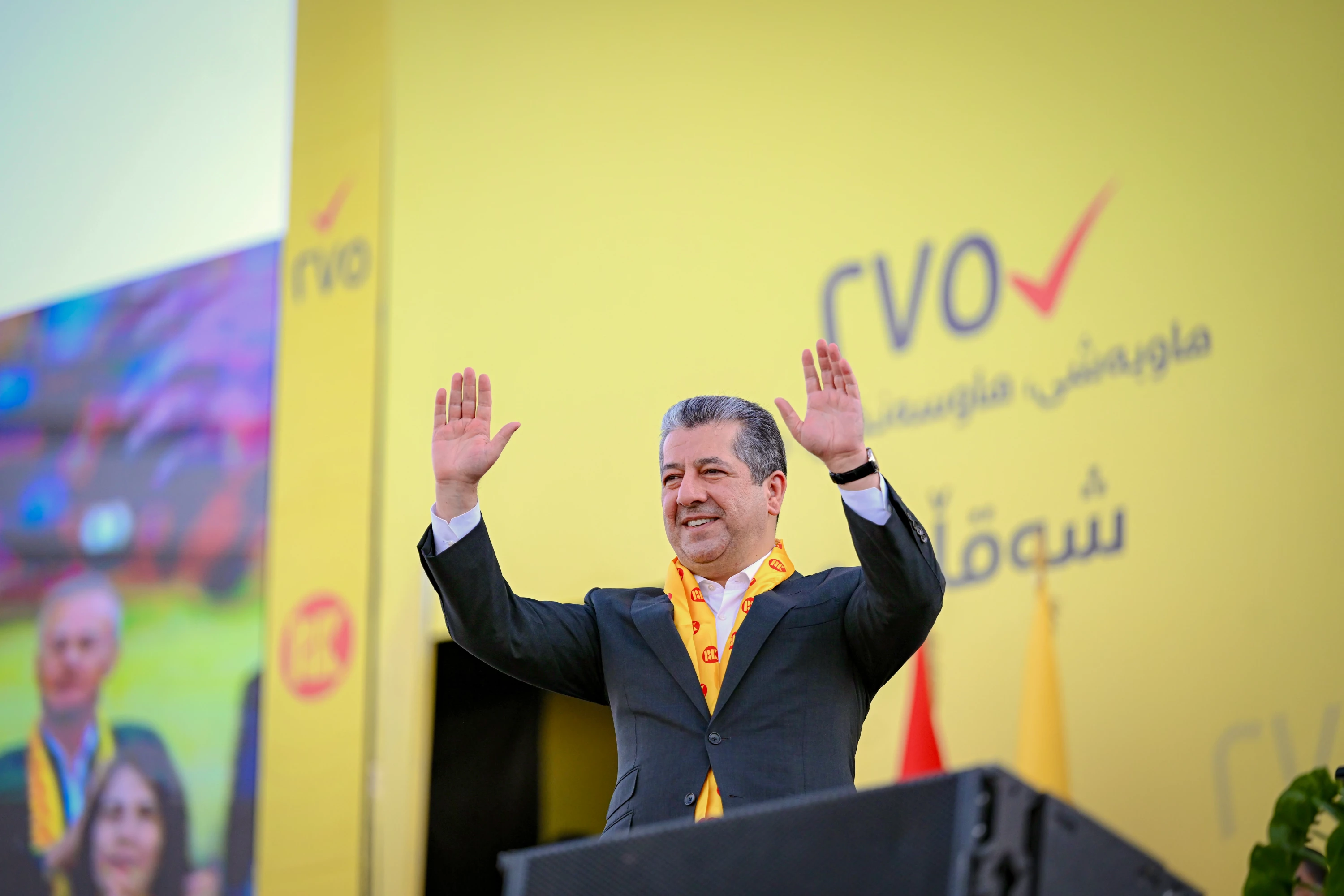 Image of KDP surpasses record 1 million votes: PM Barzani