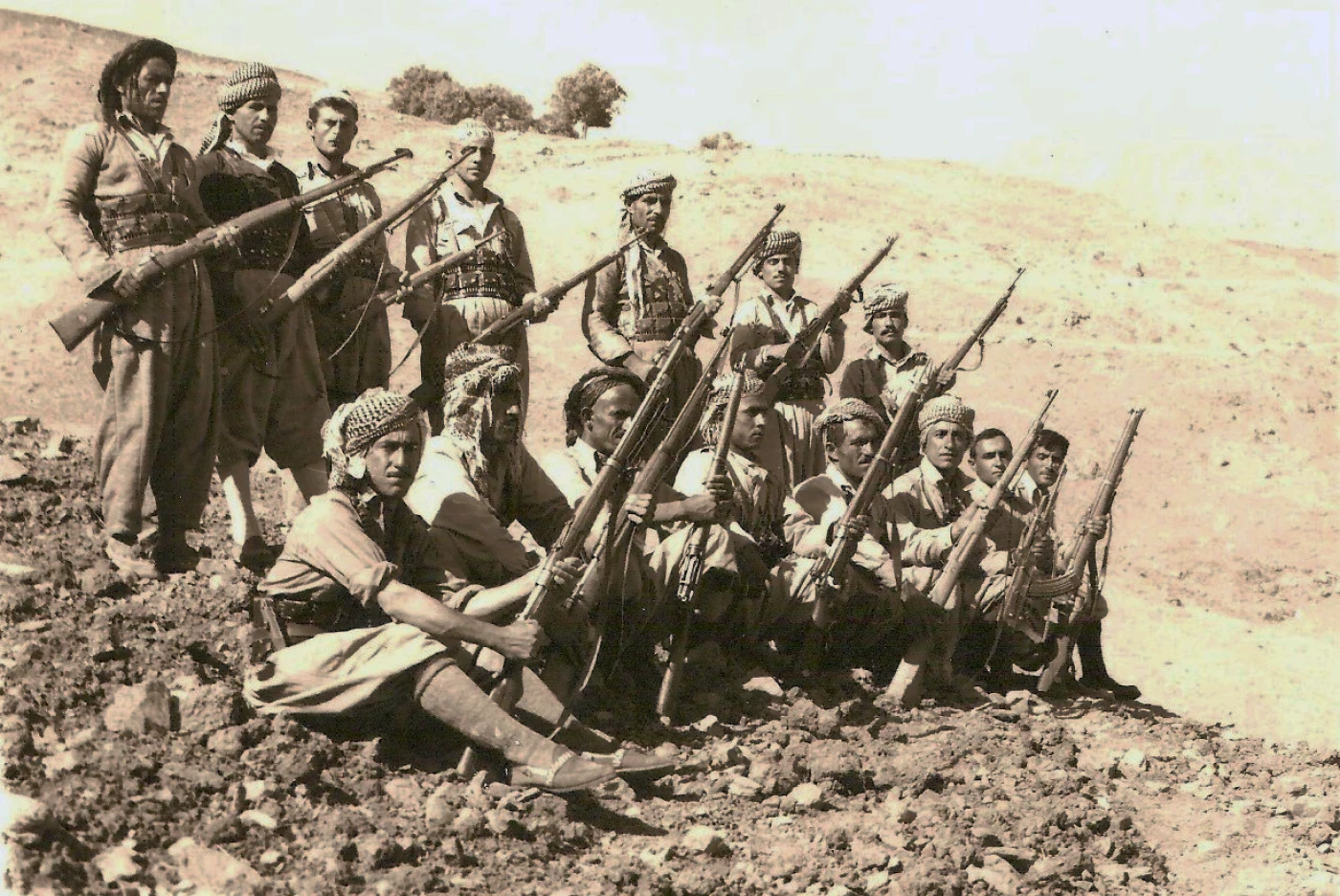 Image of Kurdish leaders commemorate Aylul Revolution
