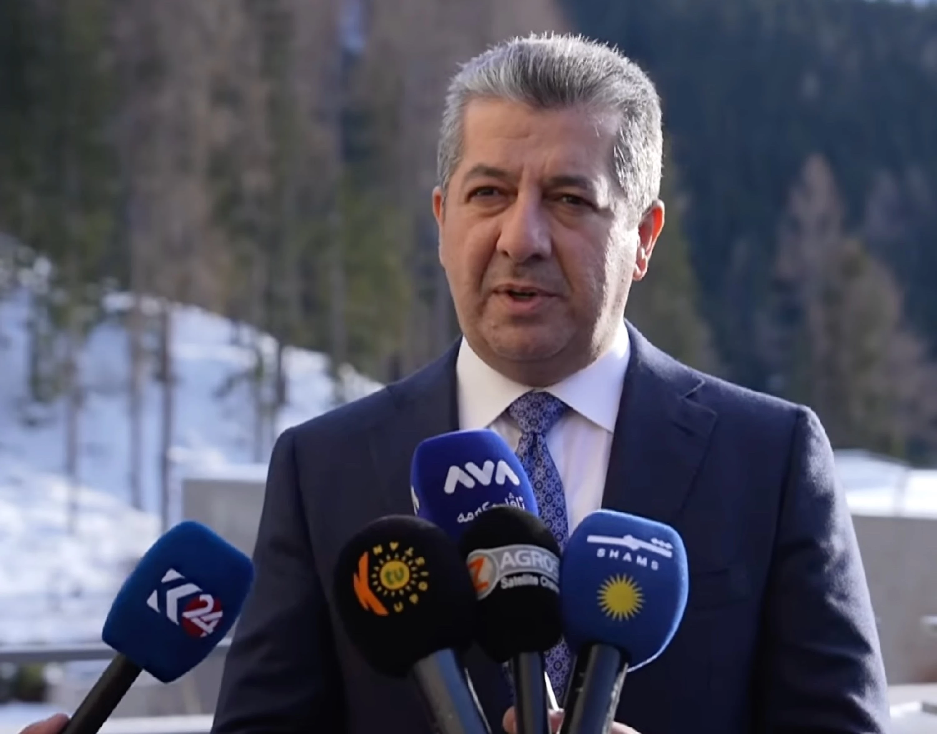 Image of KRG working for international support for Rojava in Davos: PM Barzani