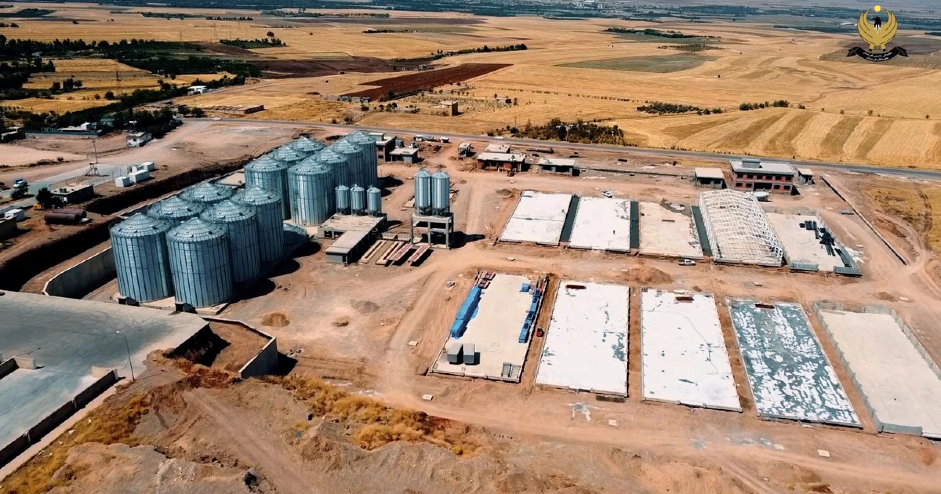 Image of Halabja grain silo at 90% completion as KRG expands storage capacity