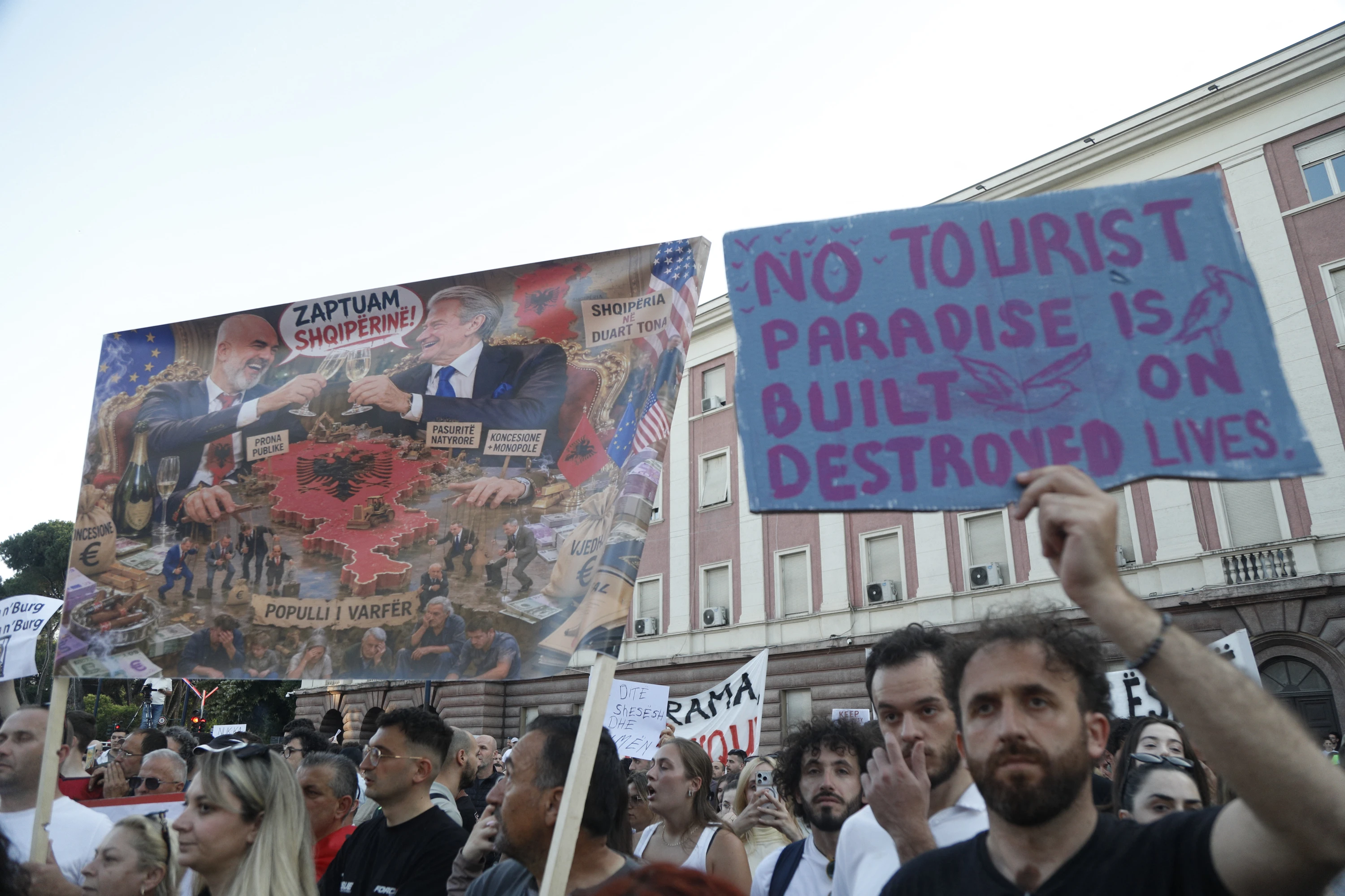 Albania embroiled in protests over Jared Kushner resort plans The project, estimated to be worth around $4 billion, is promoted by Kushner’s investment firm Affinity Partners and targets the uninhabited island of Sazan and hundreds of acres within the Vjosa-Narta protected area, located in the southern community of Zvernec.