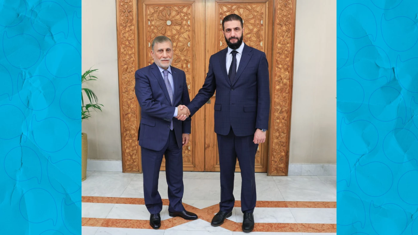 Image of Syrian president receives Iraqi PM’s envoy