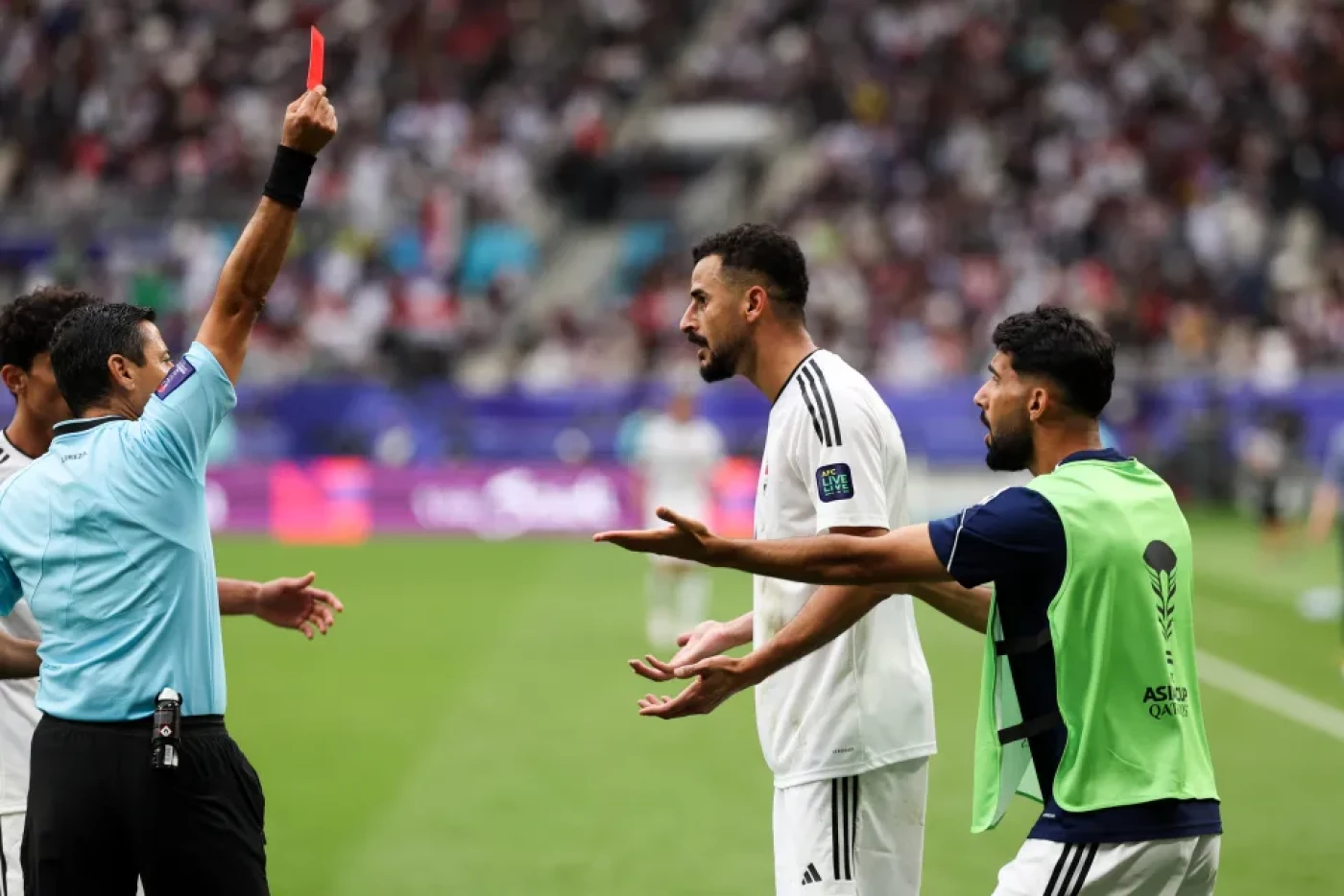 Iraqis blame red card for national team's knockout  Image