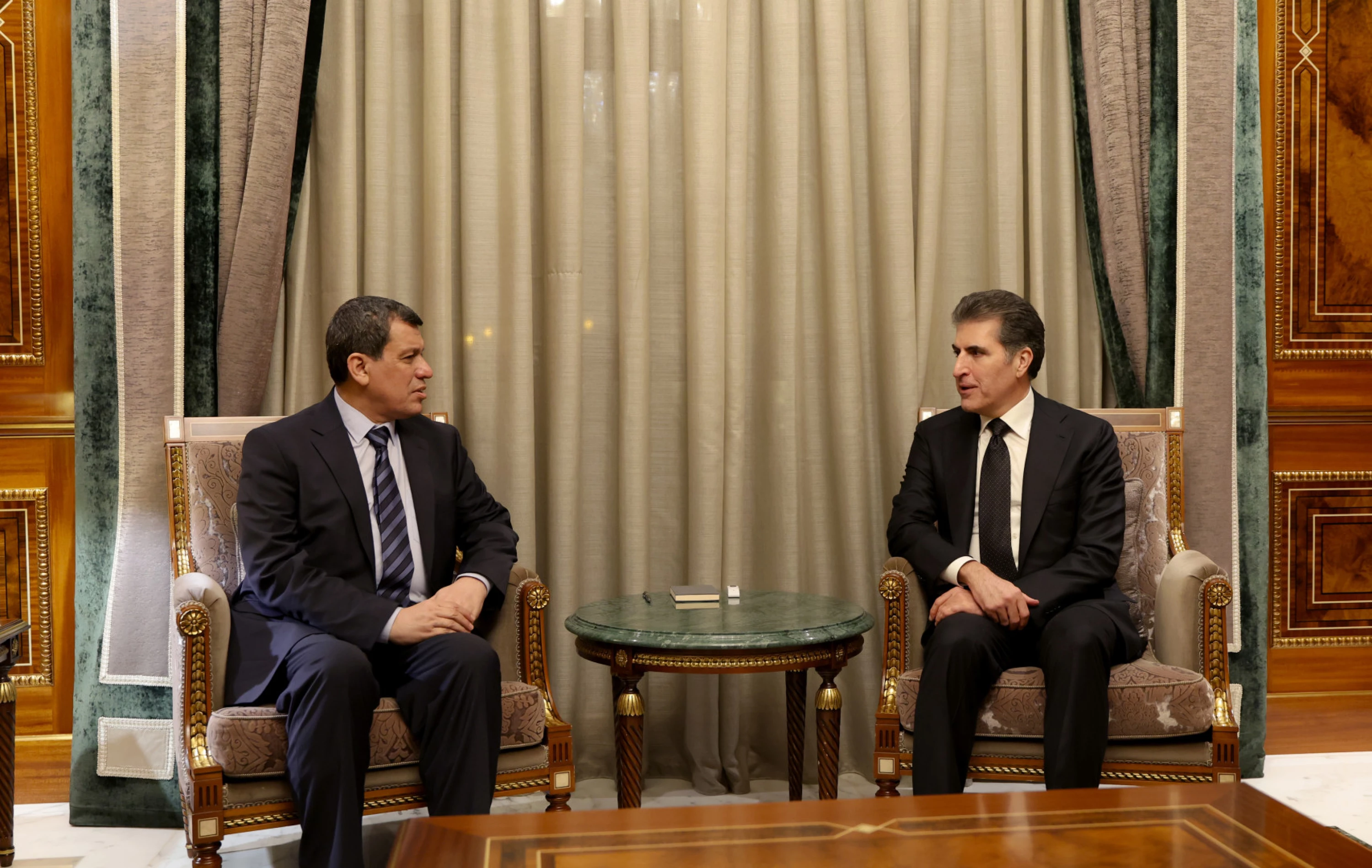 Image of SDF chief Abdi meets Kurdistan Region President, French FM in Erbil