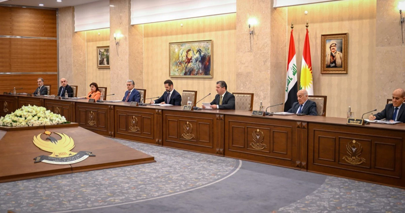 Image of KRG cabinet discusses Erbil-Baghdad disputes, Lalezar raid