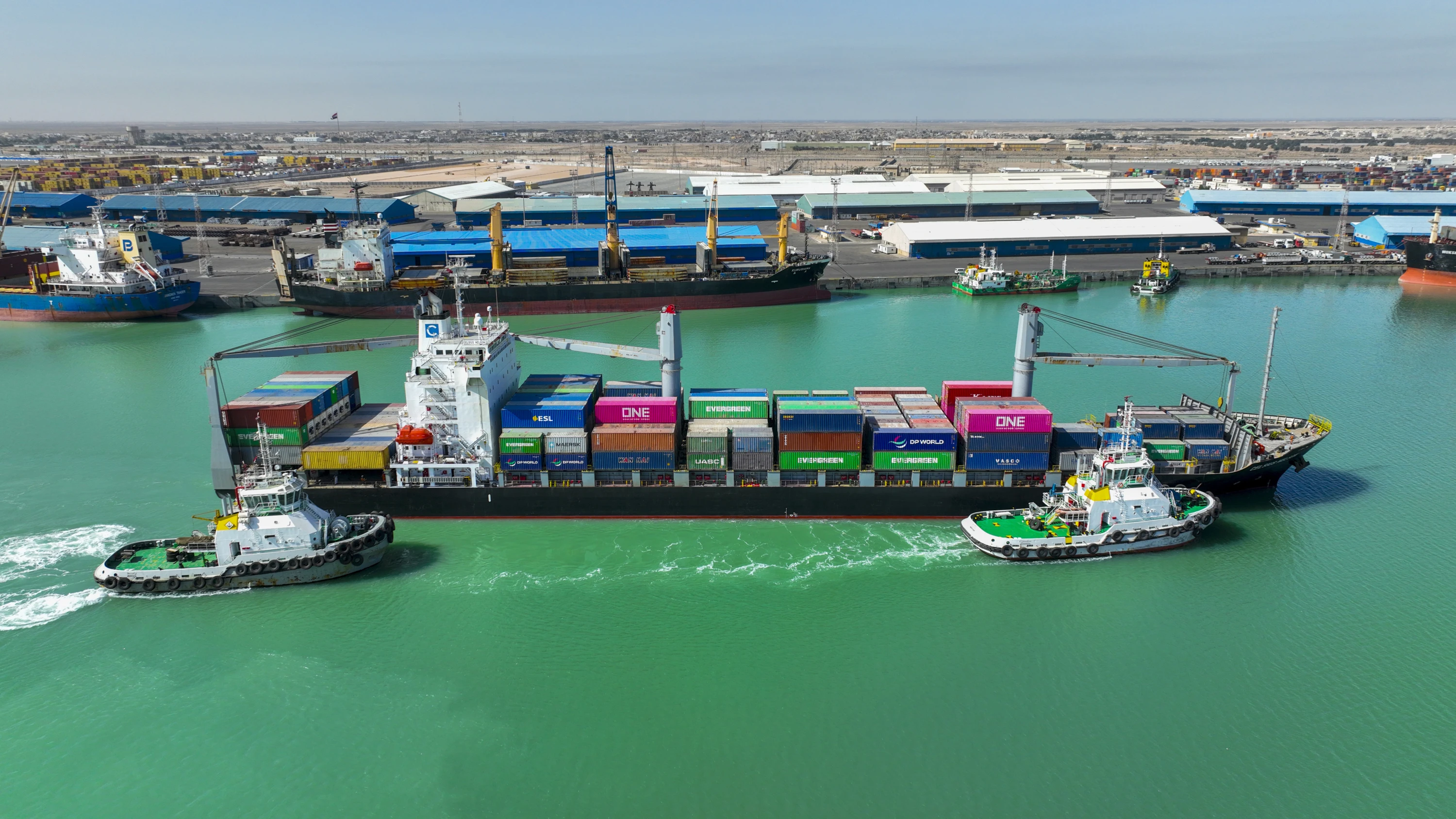 Image of Iraq says ship targeted outside country’s ports’ range