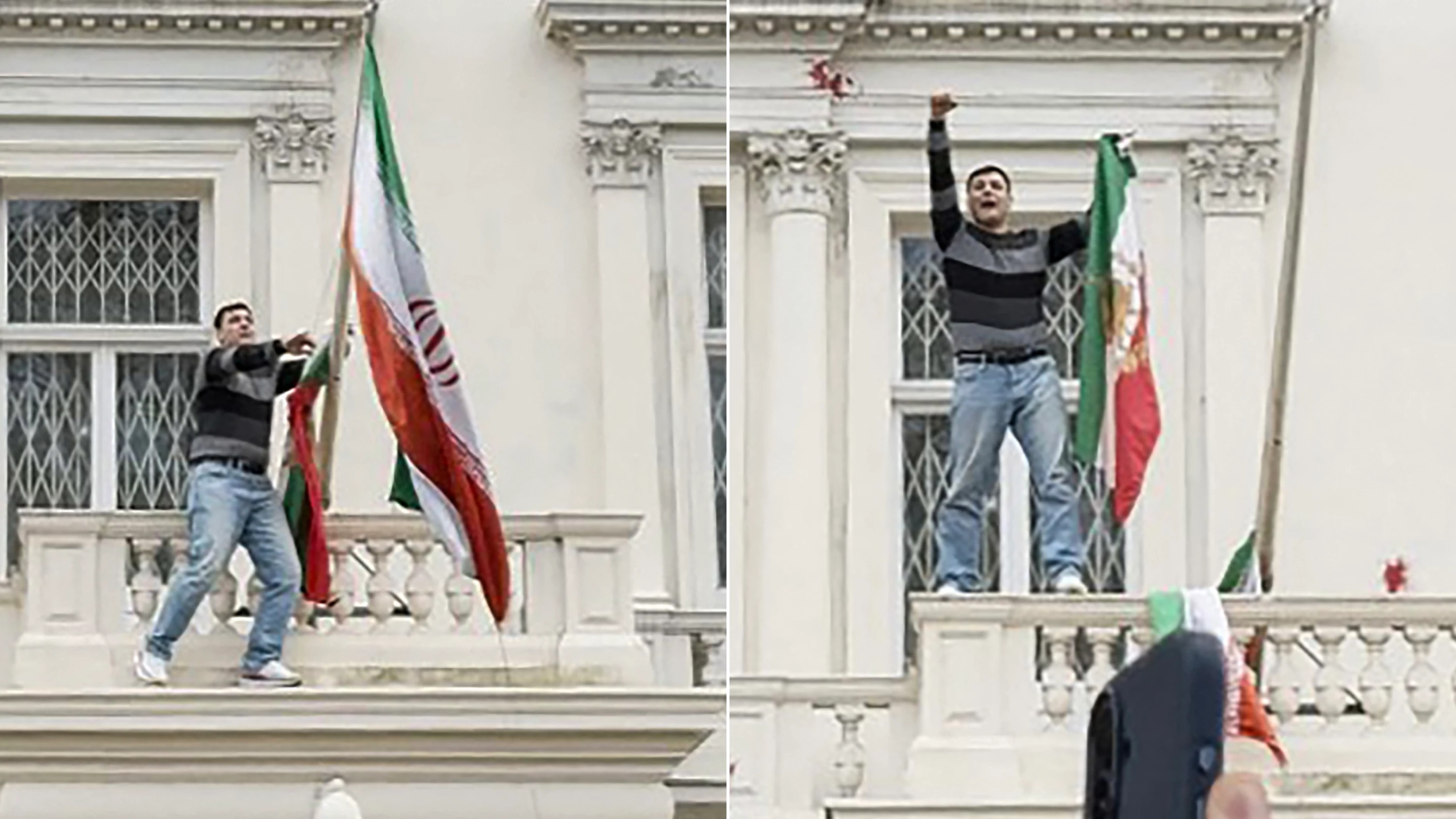 Image of Iran summons UK ambassador over London embassy flag desecration