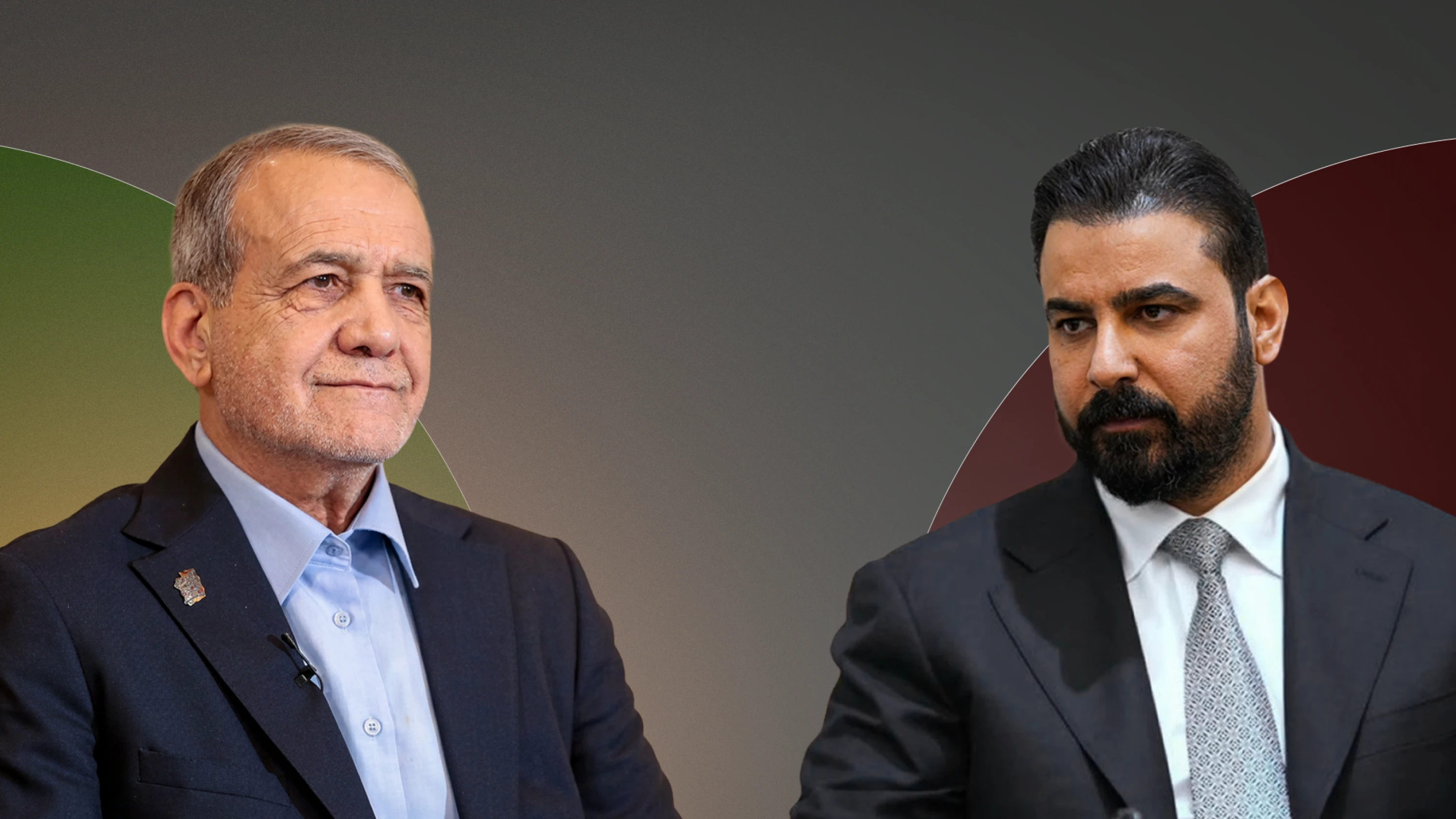Image of Iranian president congratulates Iraqi PM on government formation