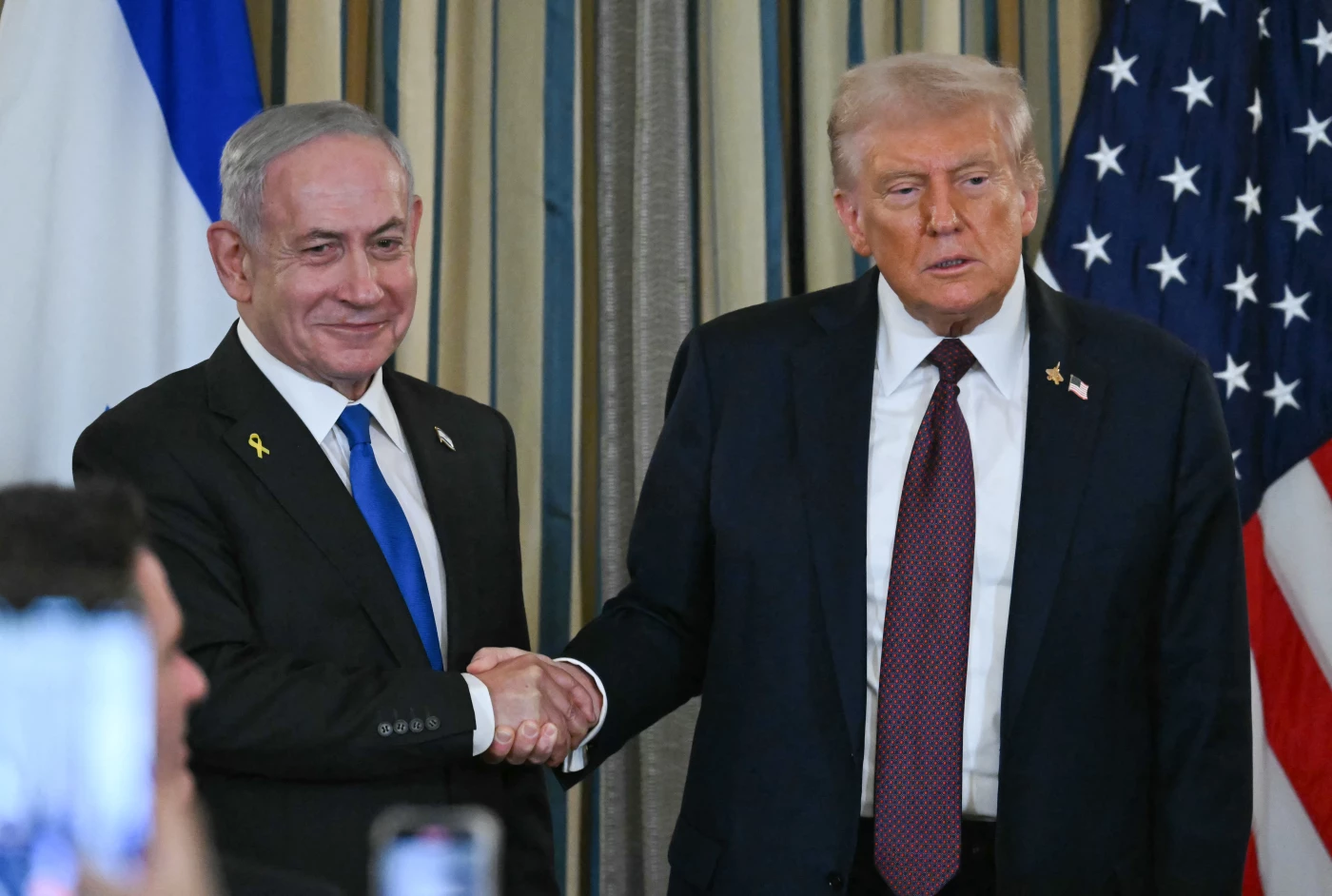 Image of Trump, Netanyahu agree on Gaza peace plan