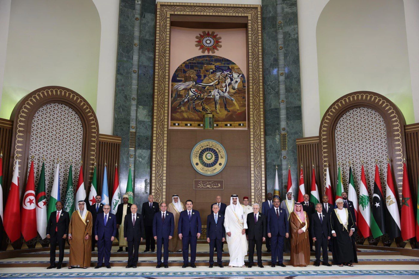 Image of Leaders gather in Baghdad for Arab League summit
