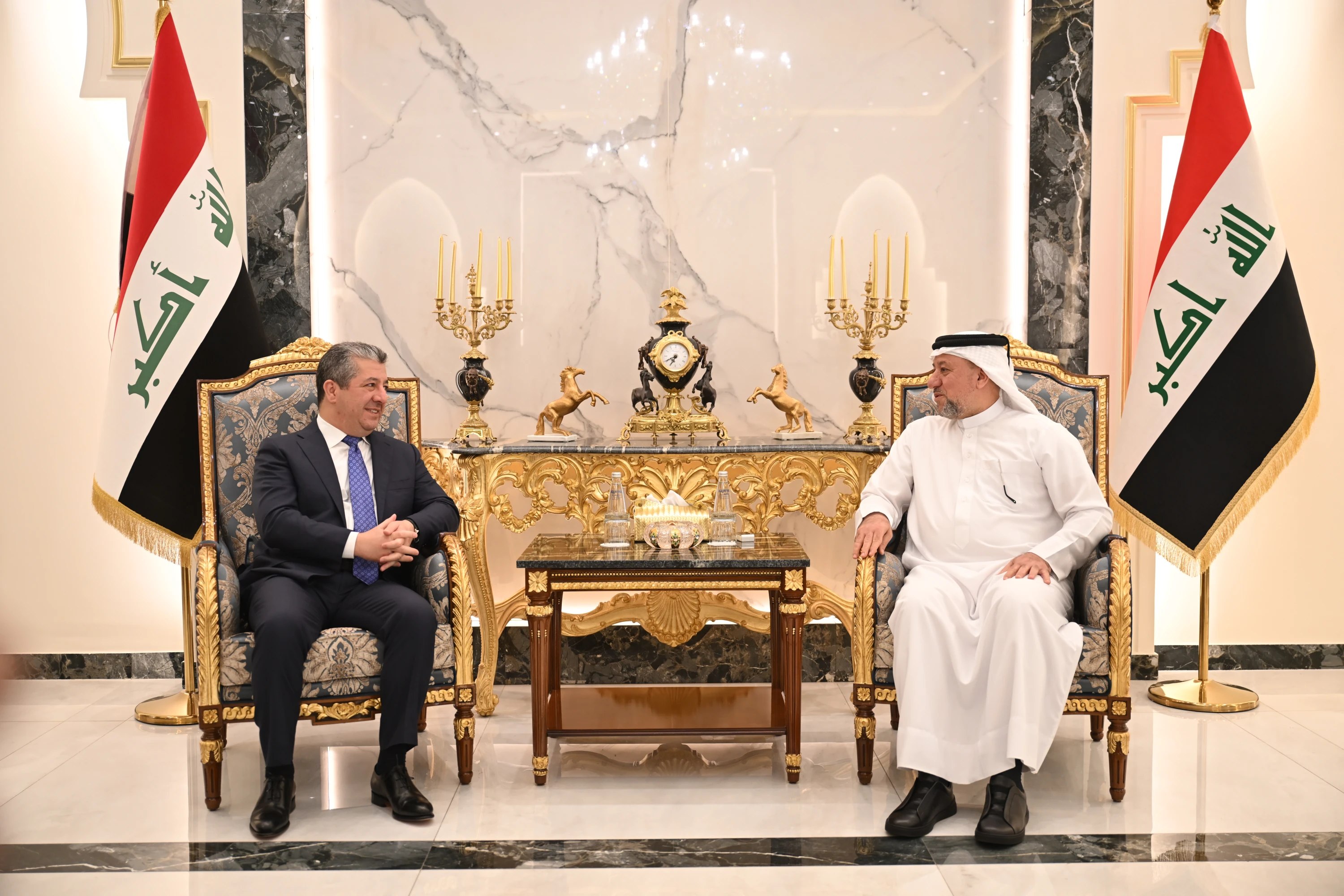 Image of ‘Real opportunity’ to resolve Erbil-Baghdad issues: Sunni leader Khanjar after meeting PM Barzani