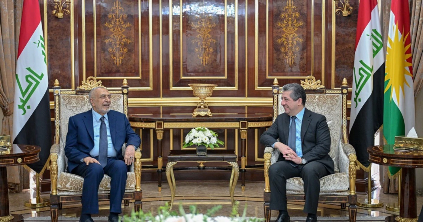 Image of PM Barzani, Mashhadani stress Erbil’s funds 'must not be mixed’ with political disputes