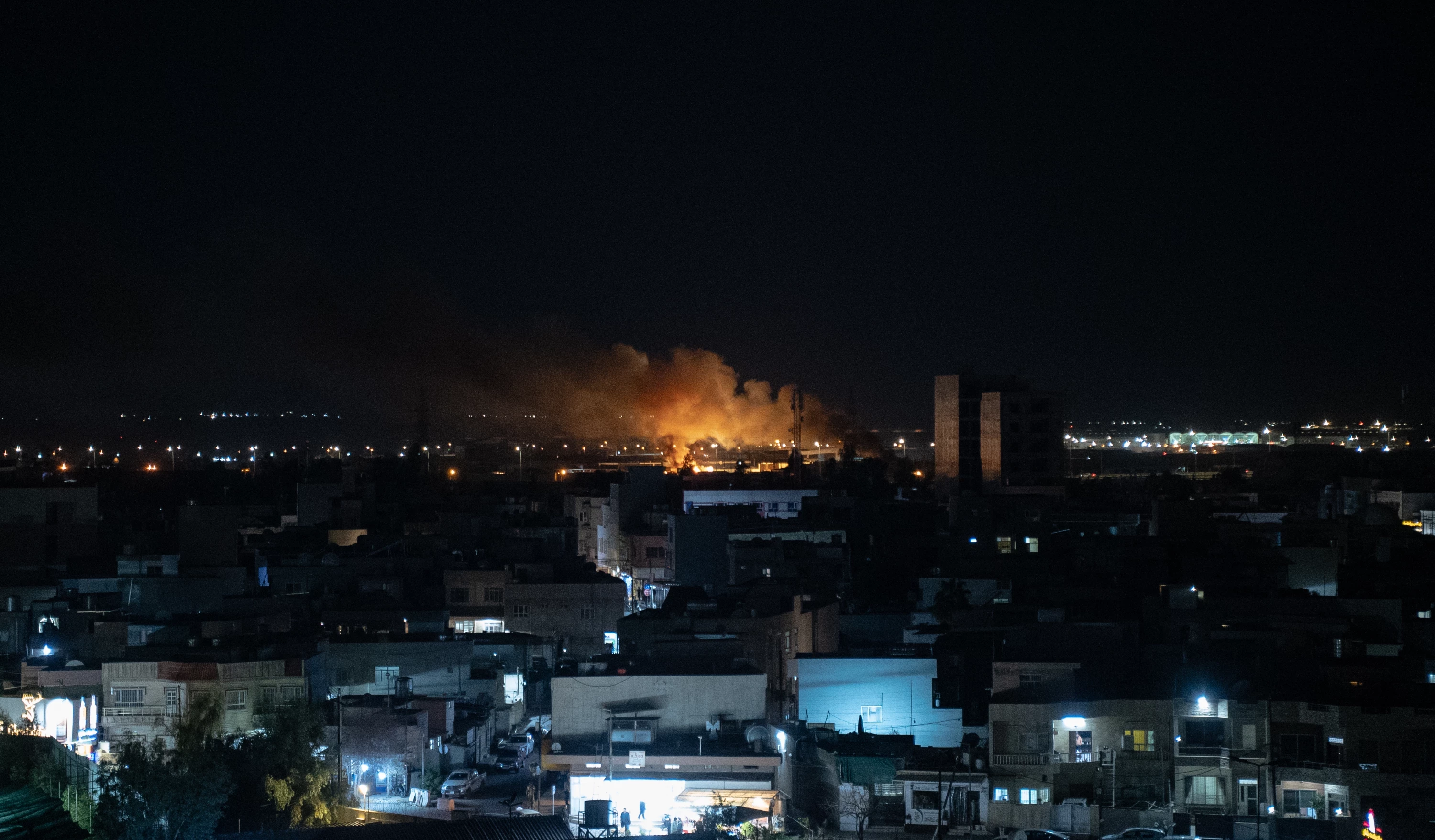 Image of Erbil hit by over 500 attacks since war began: Governor 