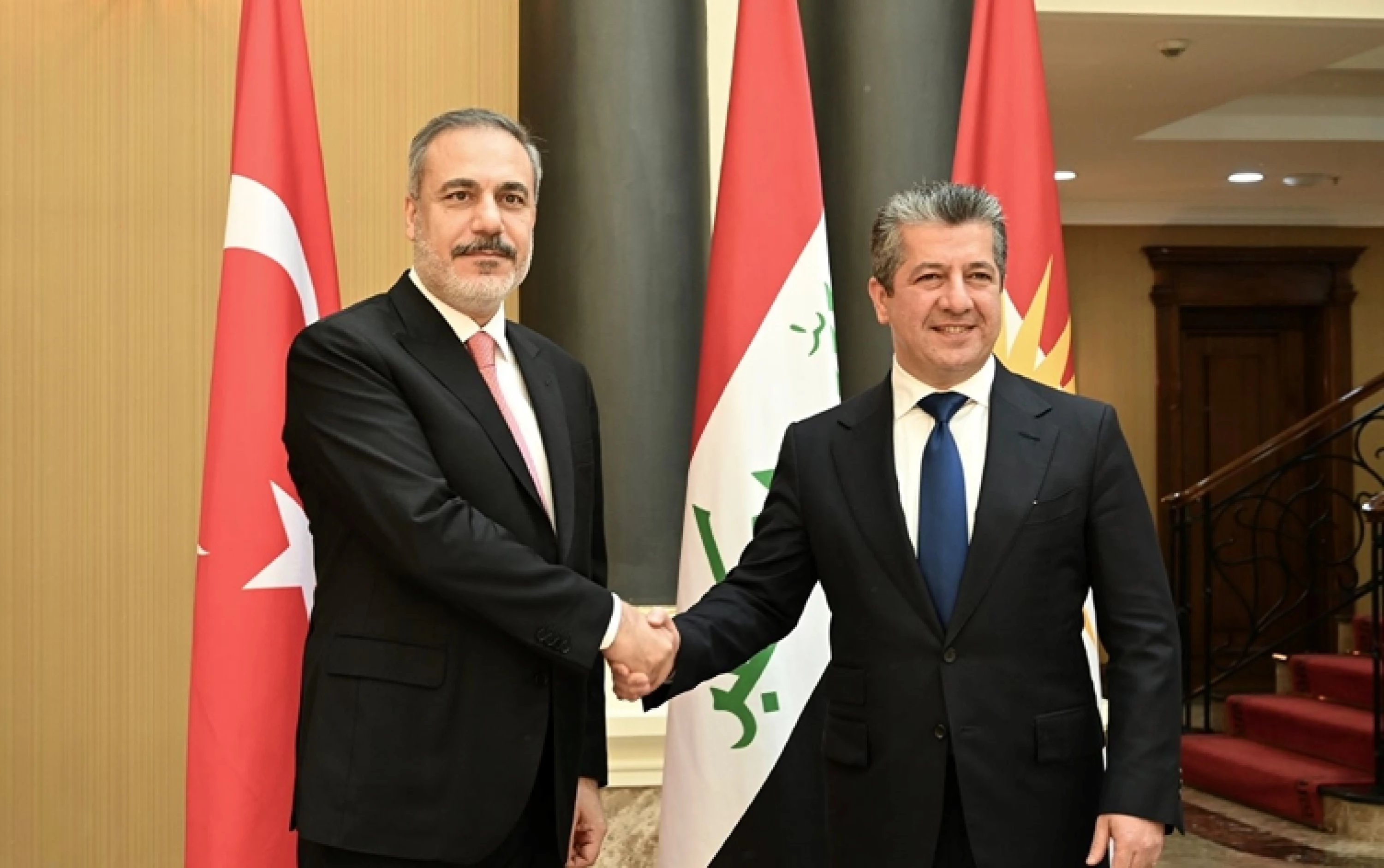 Image of PM Barzani, Turkish FM urge stability amid US-Iran war