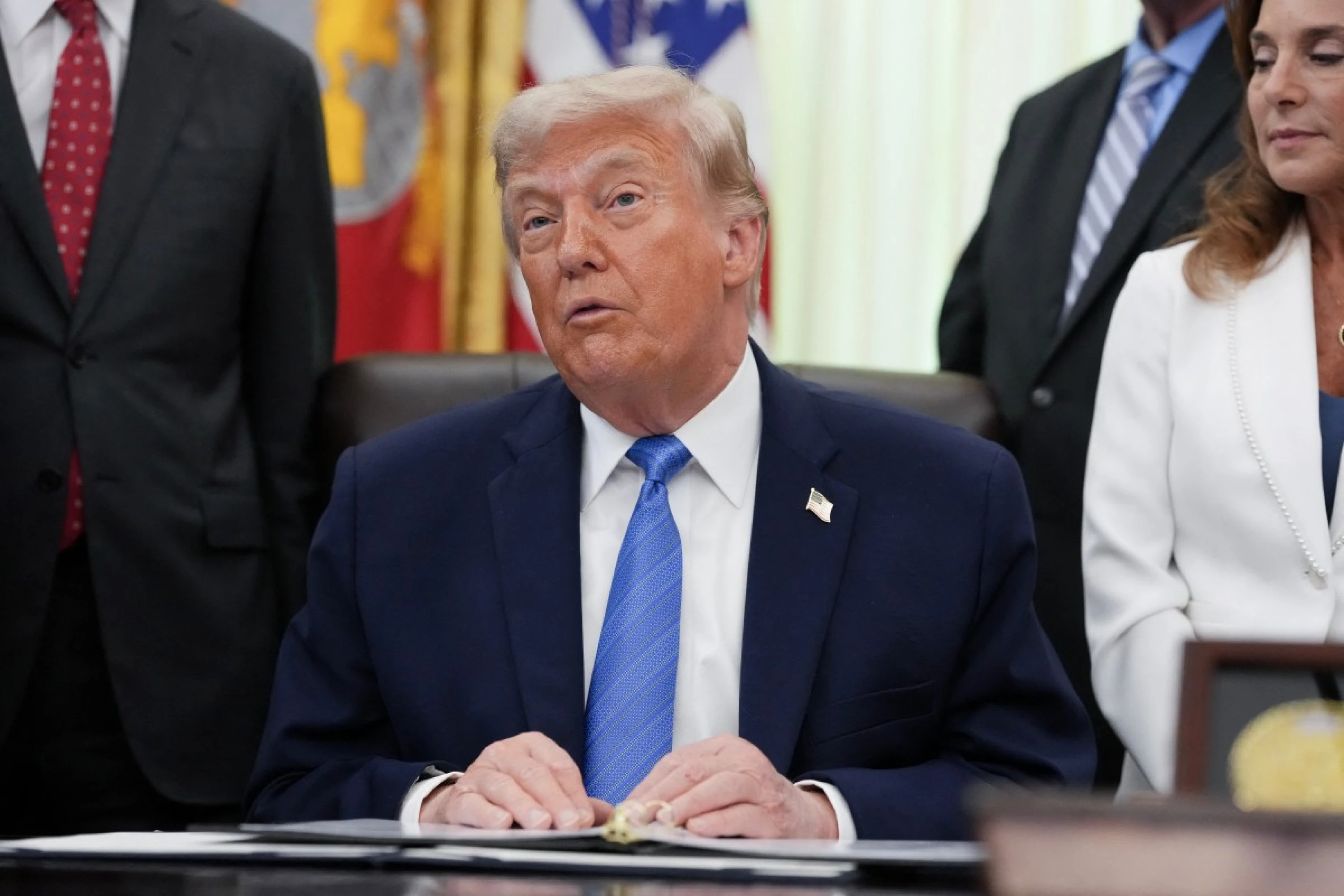 Image of Trump says ‘very disappointed’ with Kurds over alleged theft of US weapons