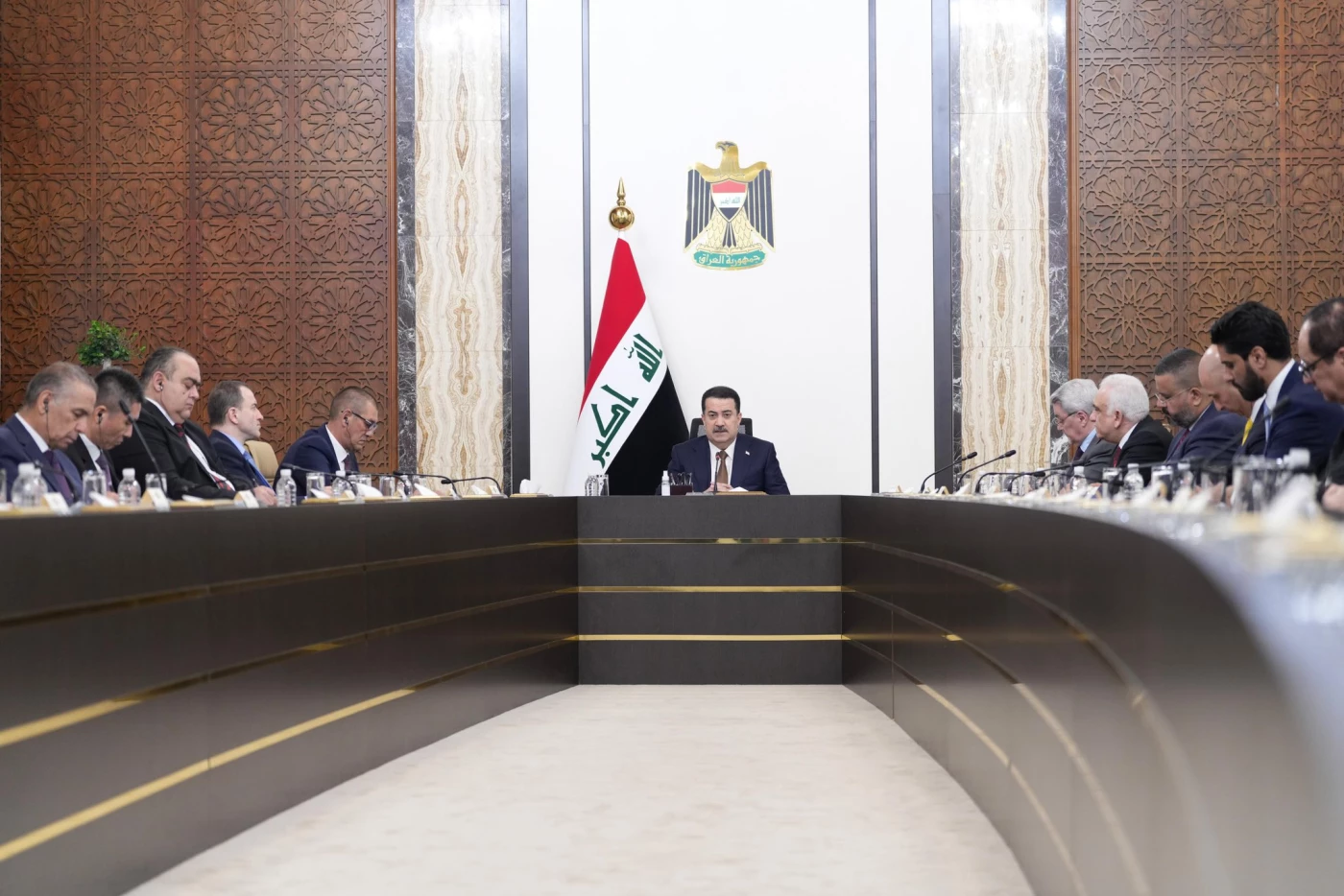 Image of Sudani discusses salary issue, regional affairs with EU and UNSC ambassadors