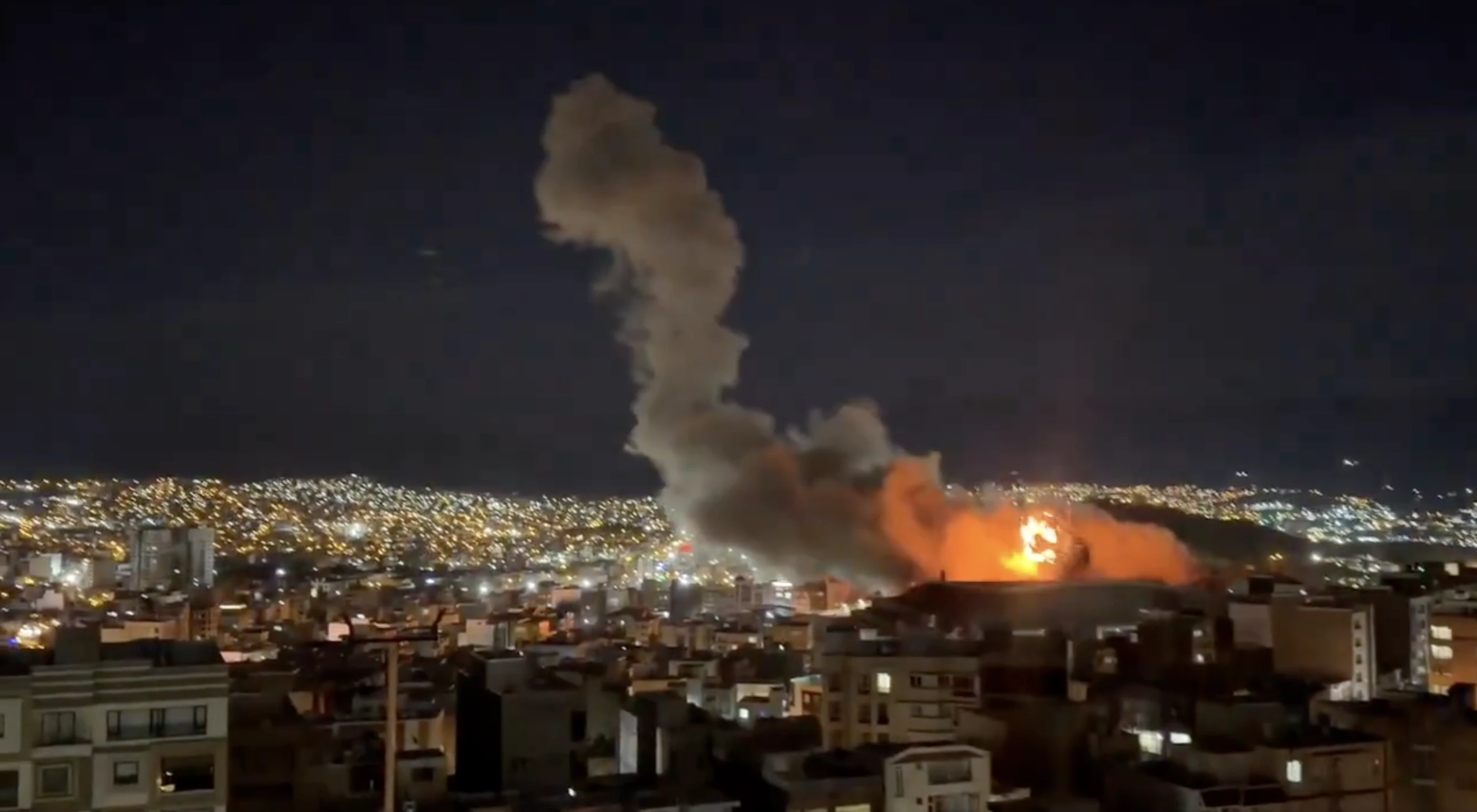 Image of  US-Israeli strikes pound Kurdish-majority western Iran 