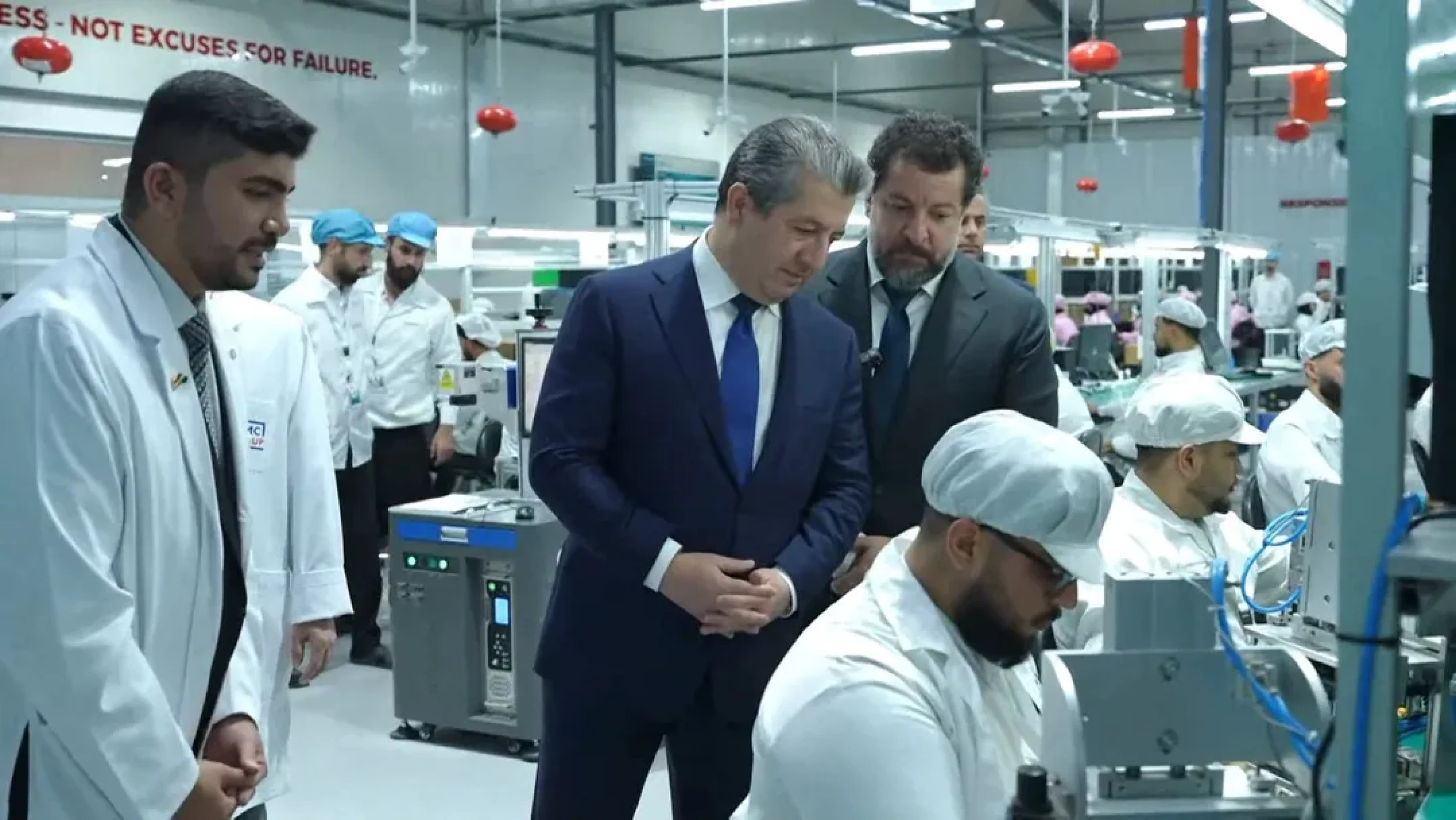 Image of PM Barzani launches second phase of major electronics factory