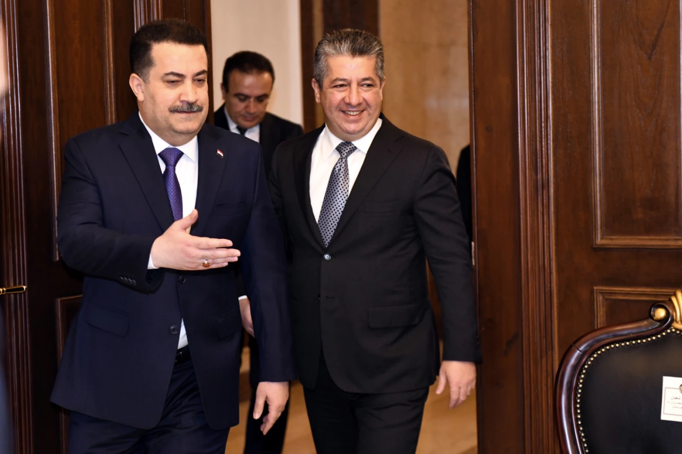 Image of PM Barzani, PM Sudani welcome Kurdish oil exports resumption