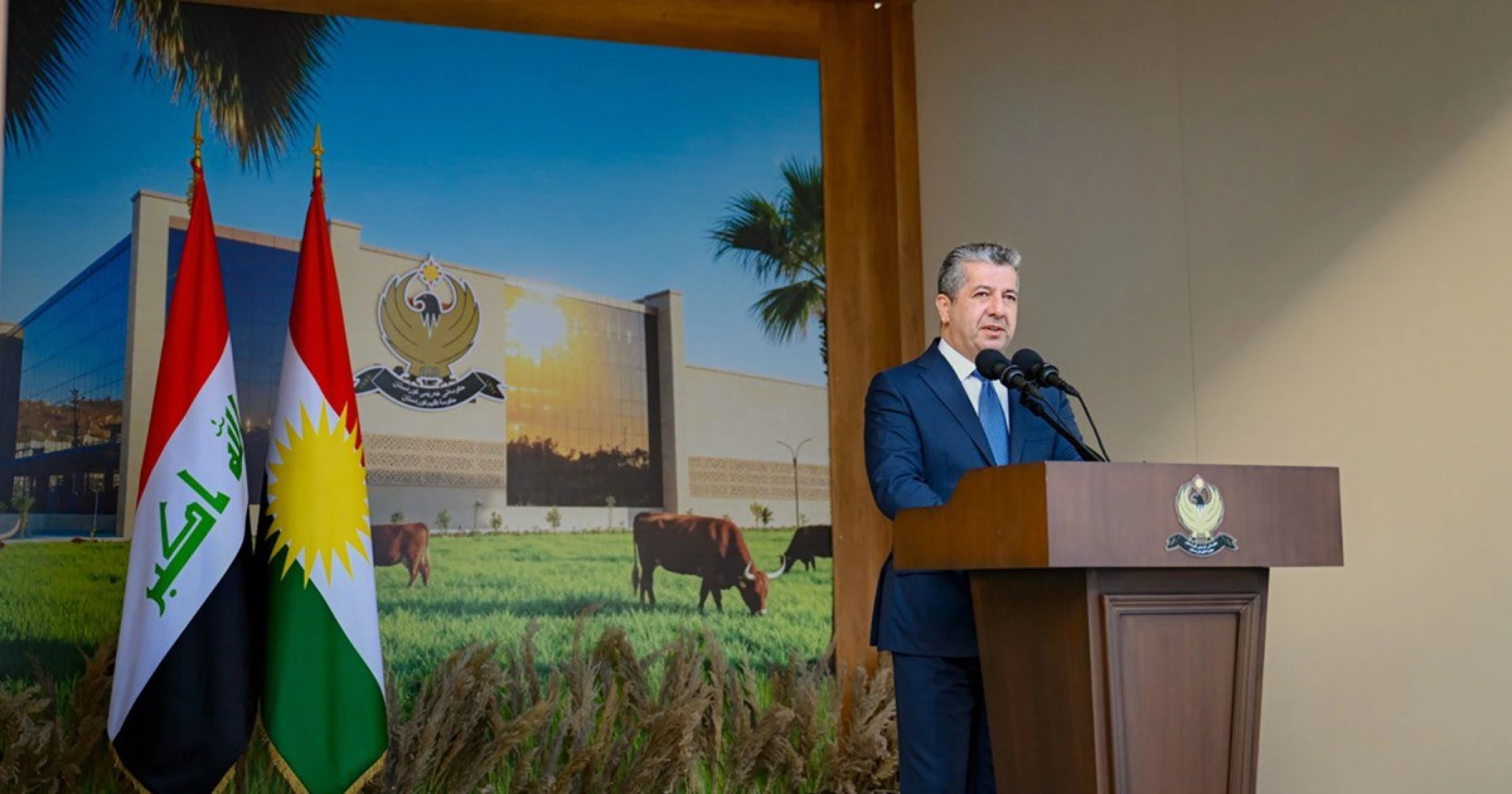 Image of PM Barzani inaugurates $100 million livestock project in Erbil