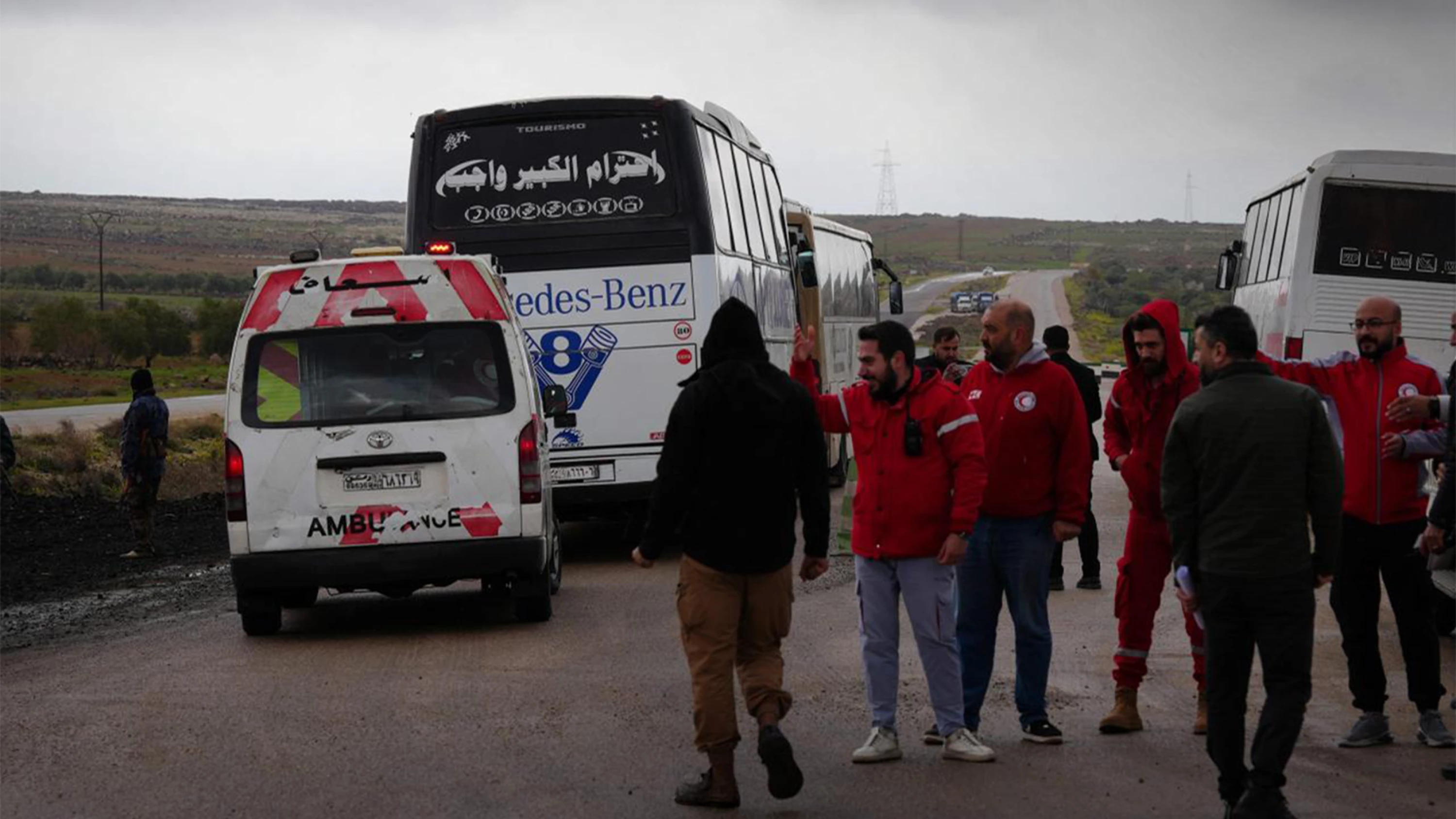 Image of Syrian army, Druze fighters begin prisoner exchange: State TV 