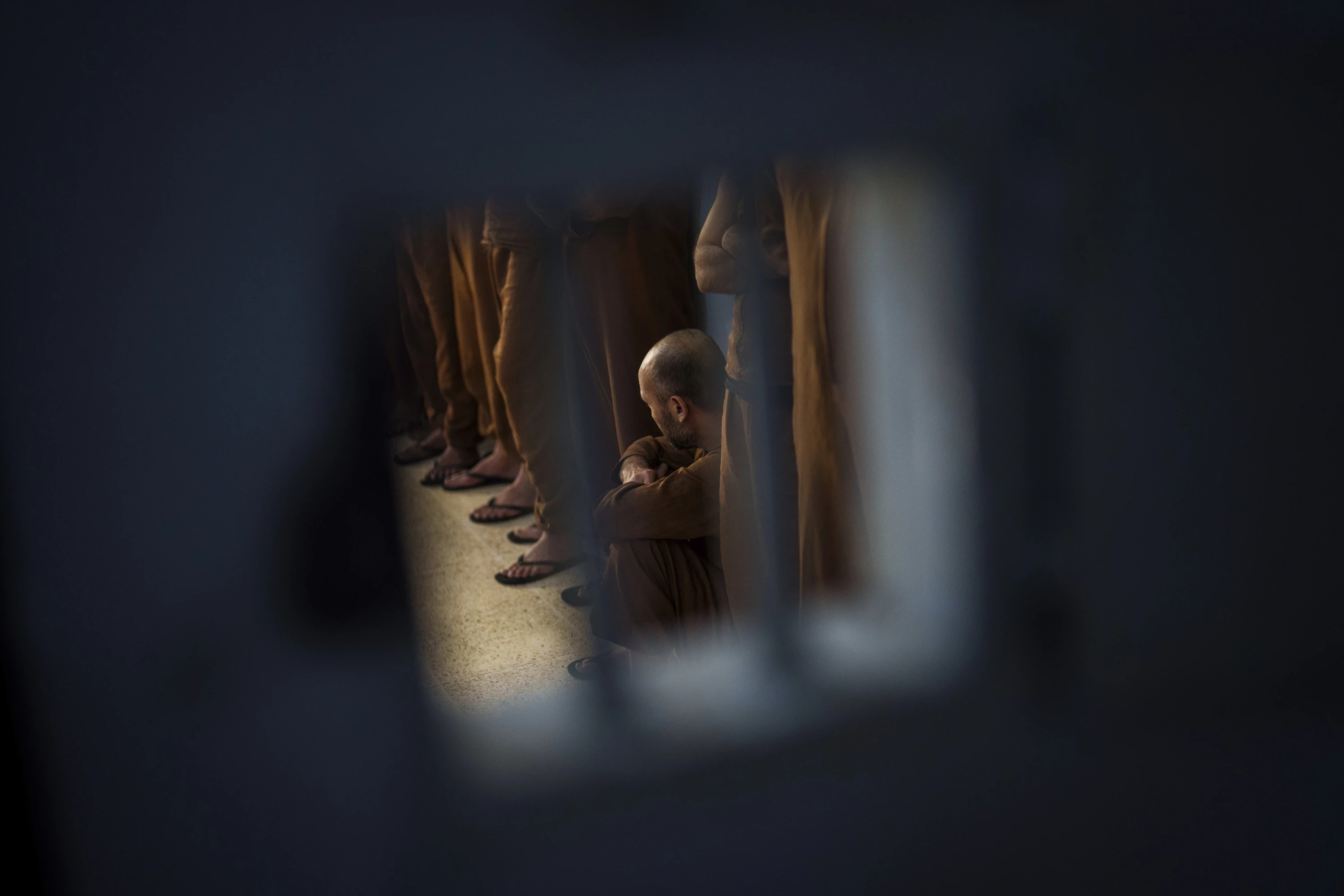 Image of Iraq says completed initial investigations of 1,000 ISIS prisoners transferred from Syria