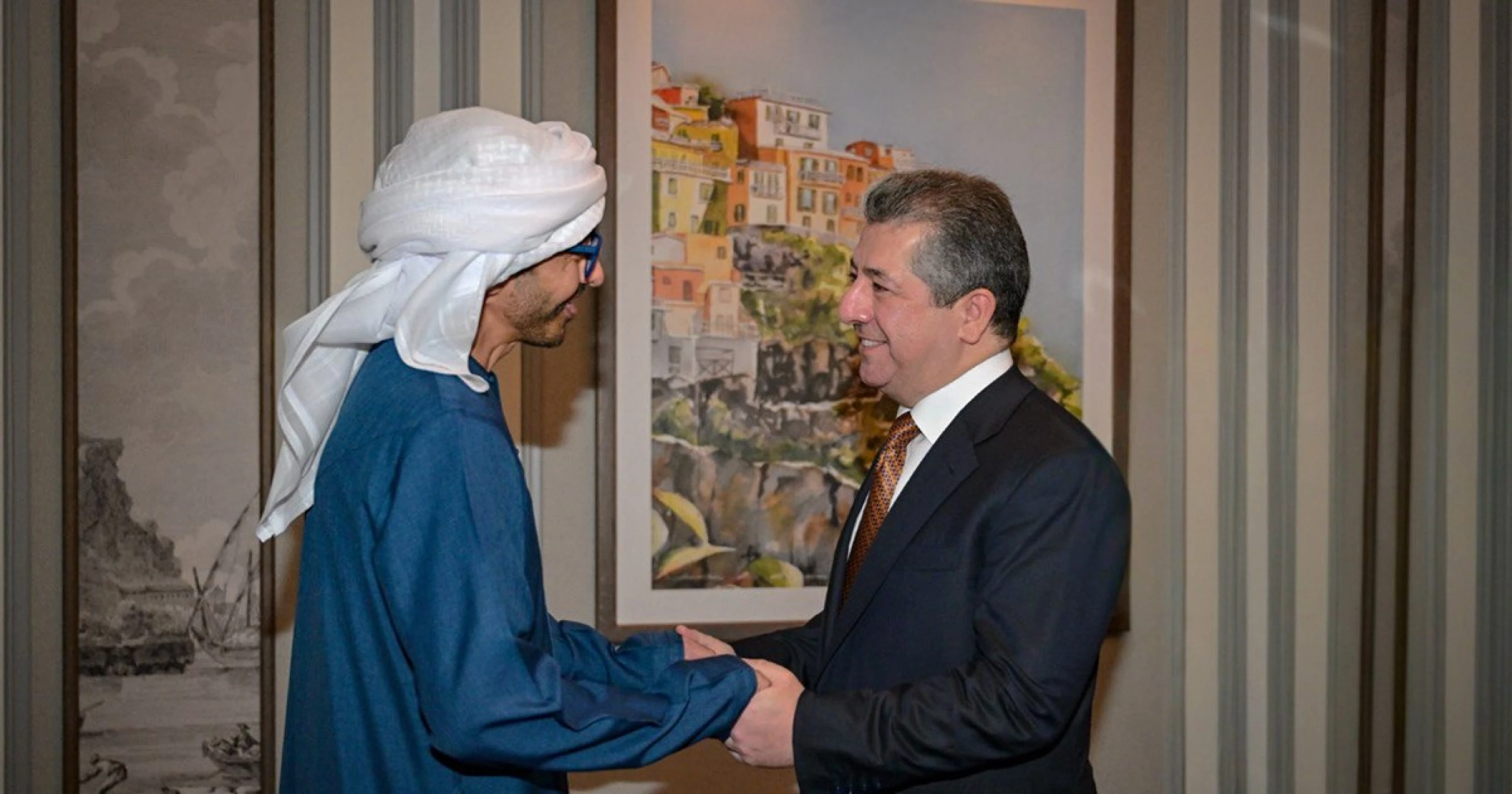 Image of PM Barzani, UAE FM urge coordinated peace efforts amid regional war