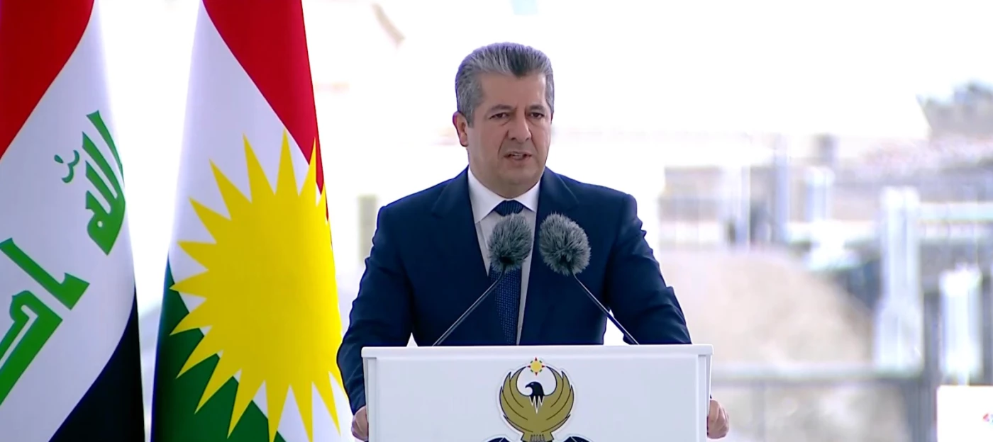 Image of PM Barzani inaugurates major cement factory, power station in Erbil