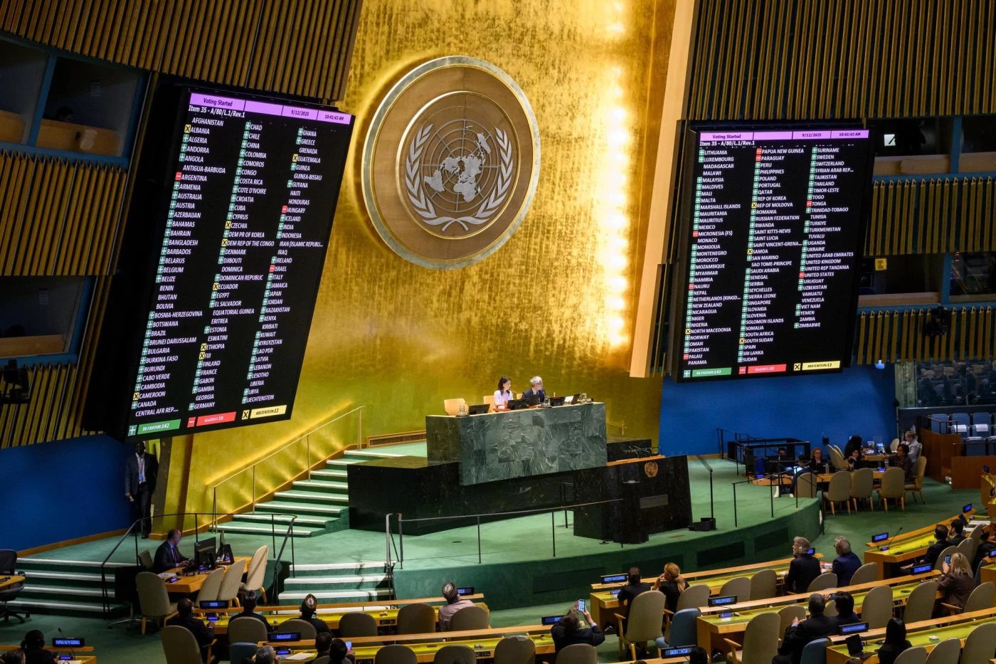 UN General Assembly votes to back two-state solution for Palestine, Israel Image