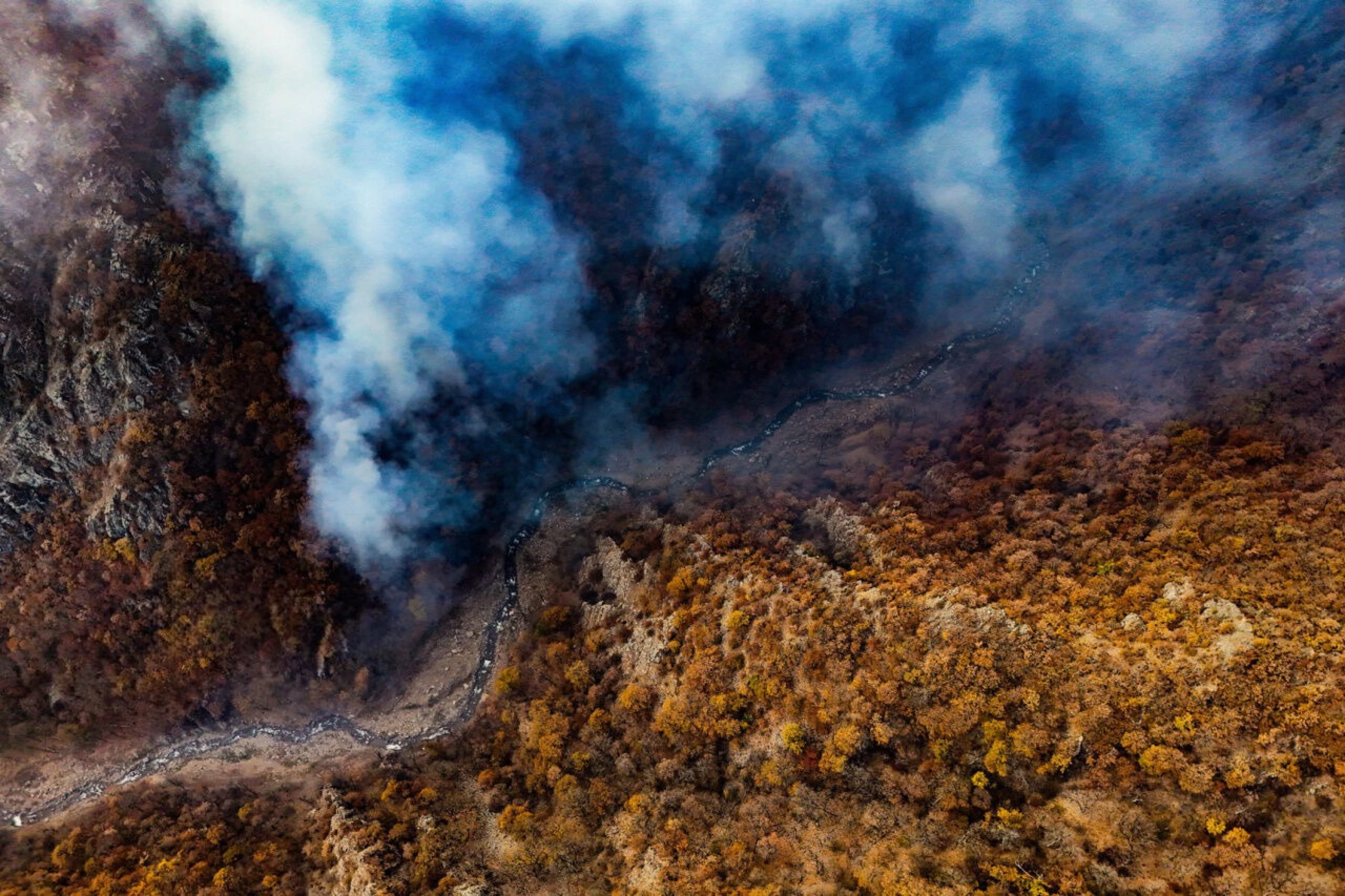 Image of Iran’s World Heritage forests still burning amid severe drought 