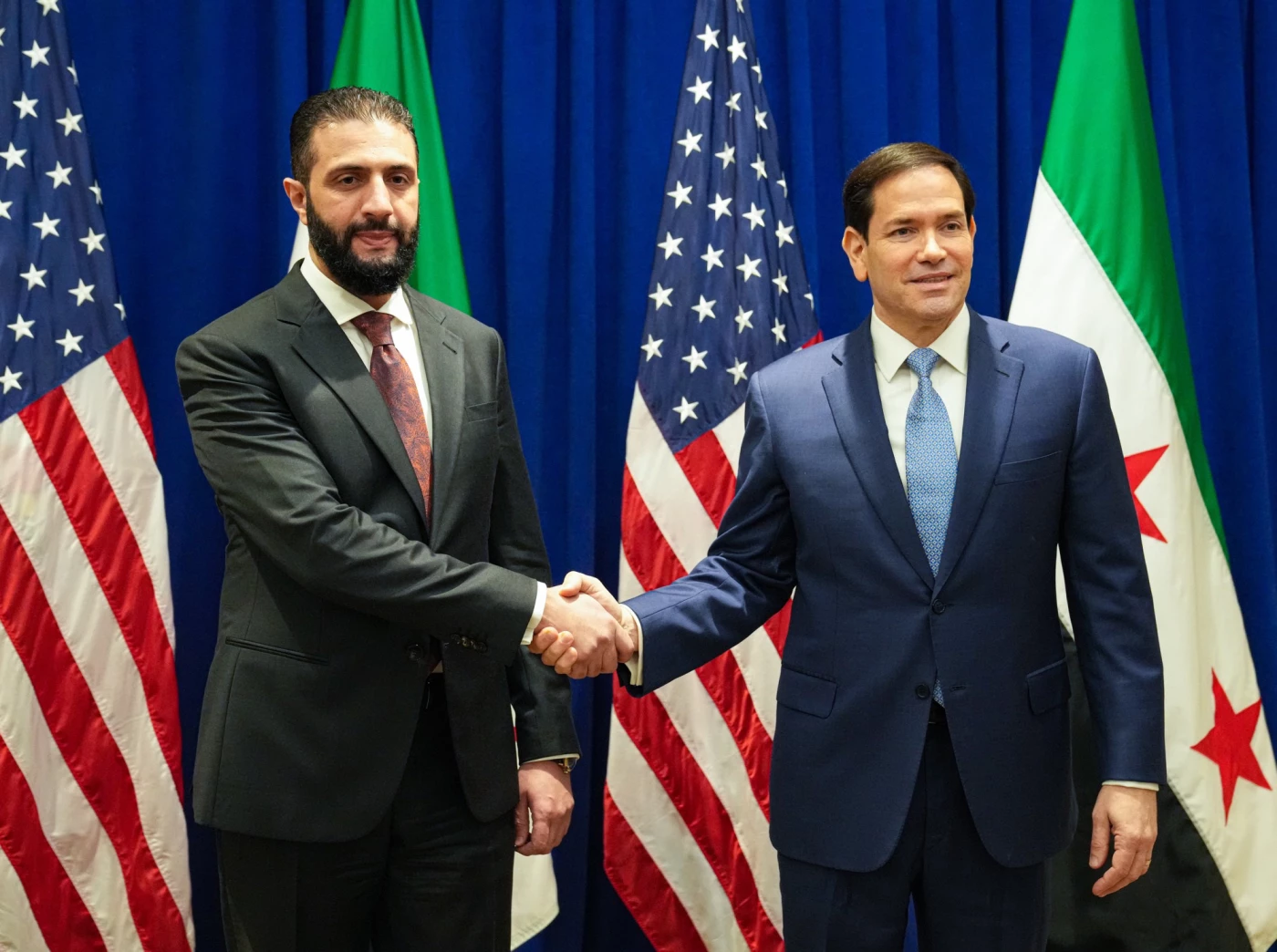 Image of Rubio, Sharaa discuss sanctions relief and Israel ties 
