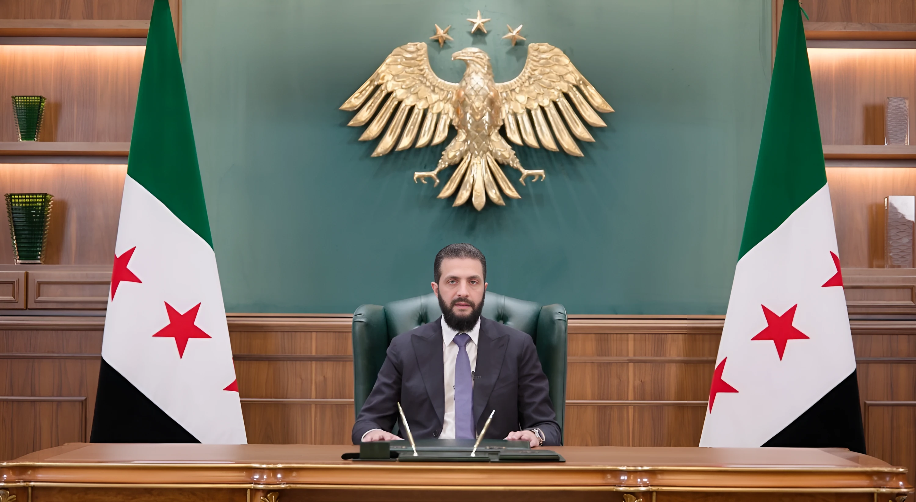 Image of Sharaa hails Syria’s removal from US terror sponsor list