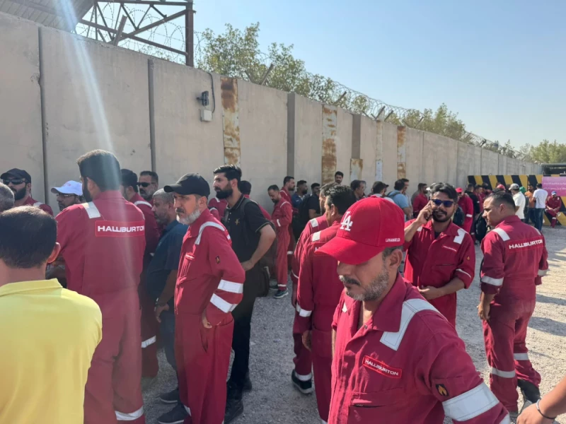 Halliburton employees protestRead More